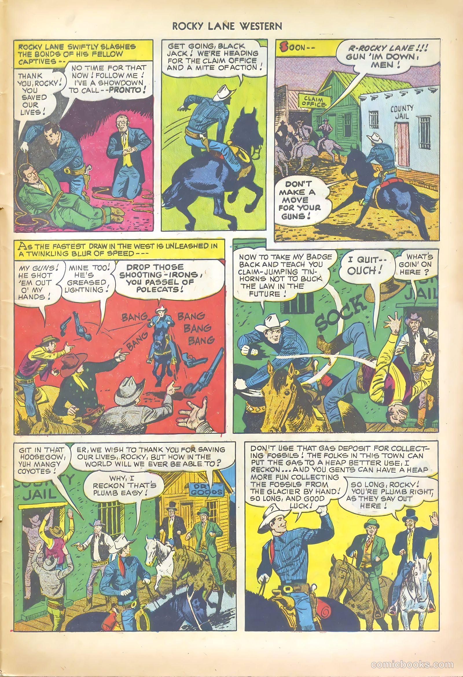 Rocky Lane Western #19 — page 49 of 52