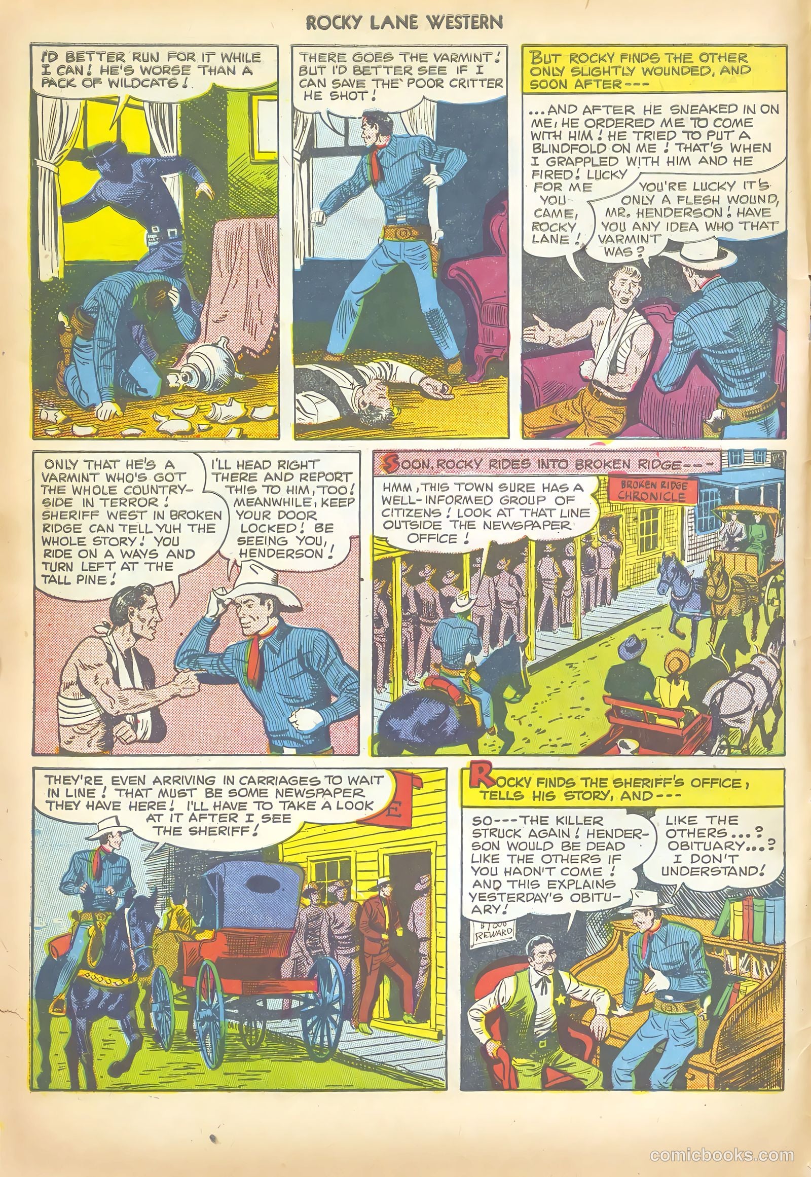 Rocky Lane Western #20 — page 6 of 52