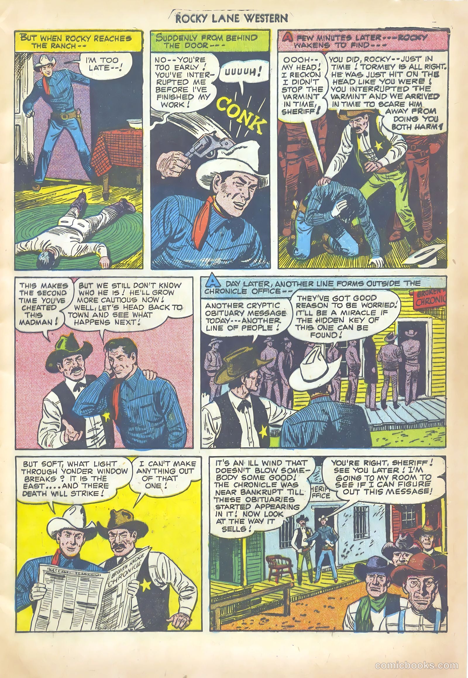 Rocky Lane Western #20 — page 9 of 52