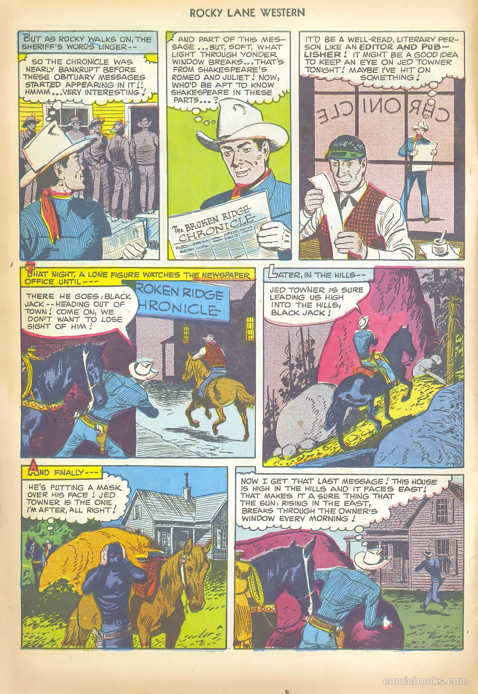 Rocky Lane Western #20 — page 10 of 52