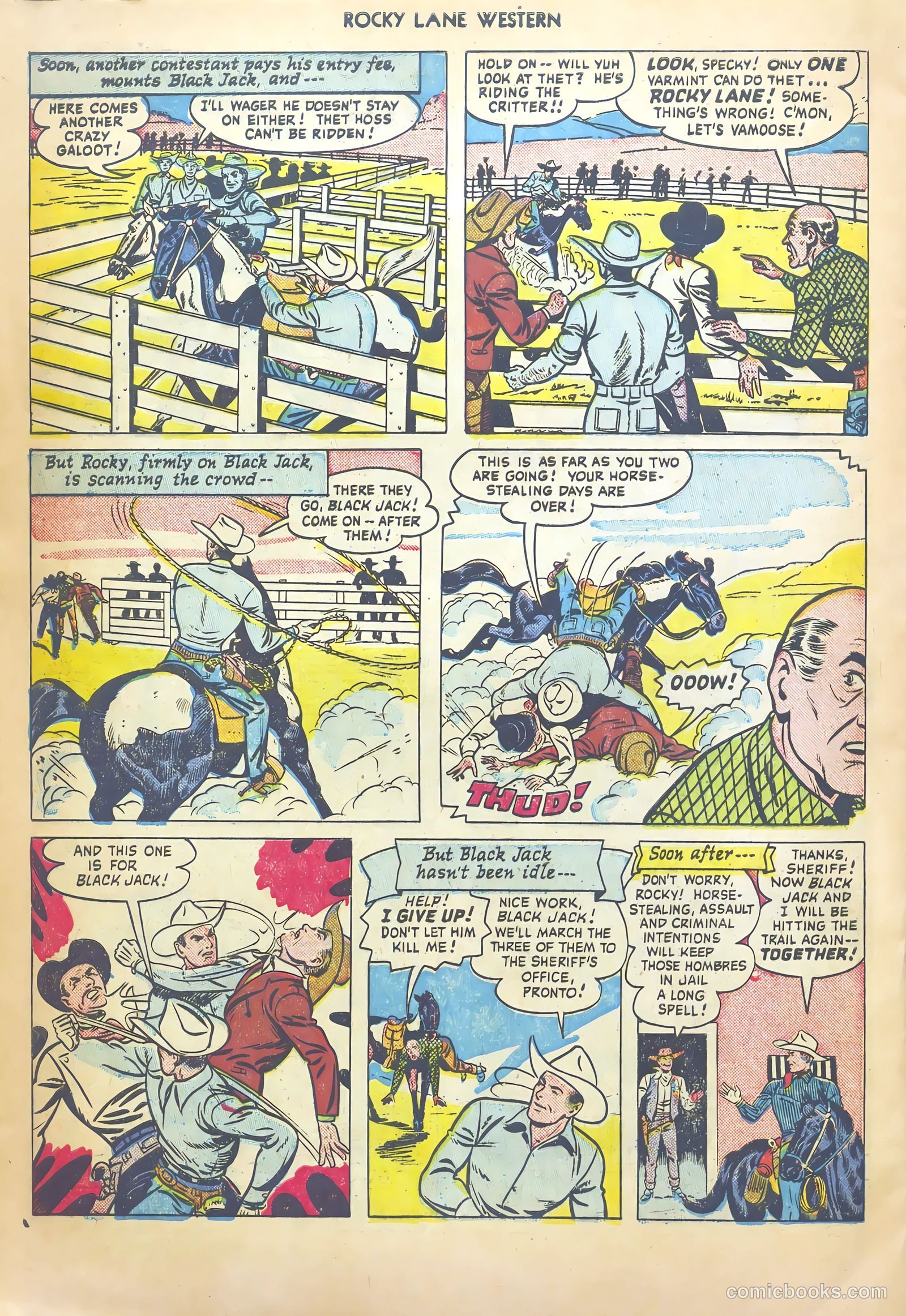 Rocky Lane Western #20 — page 32 of 52