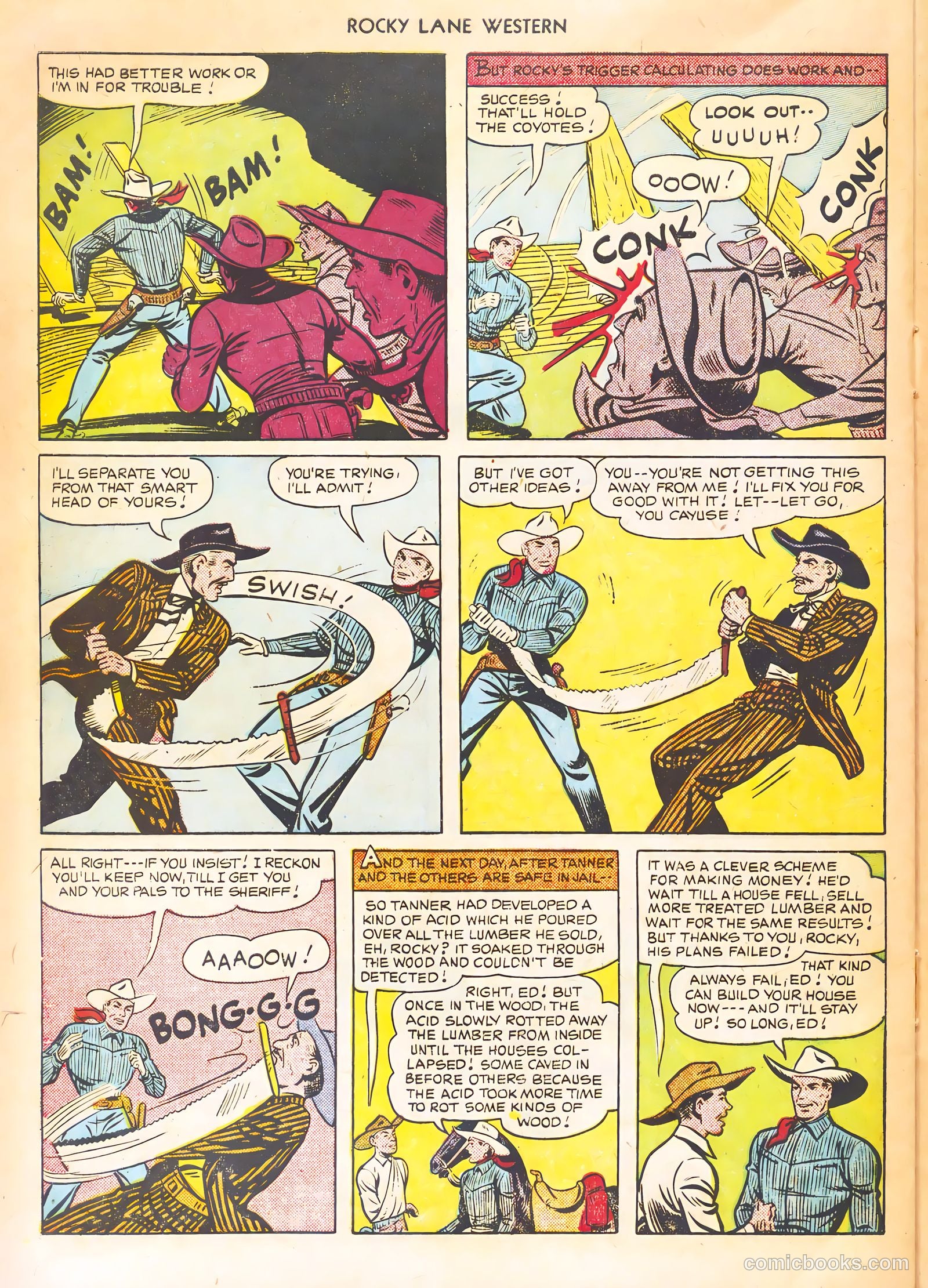 Rocky Lane Western #21 — page 32 of 52