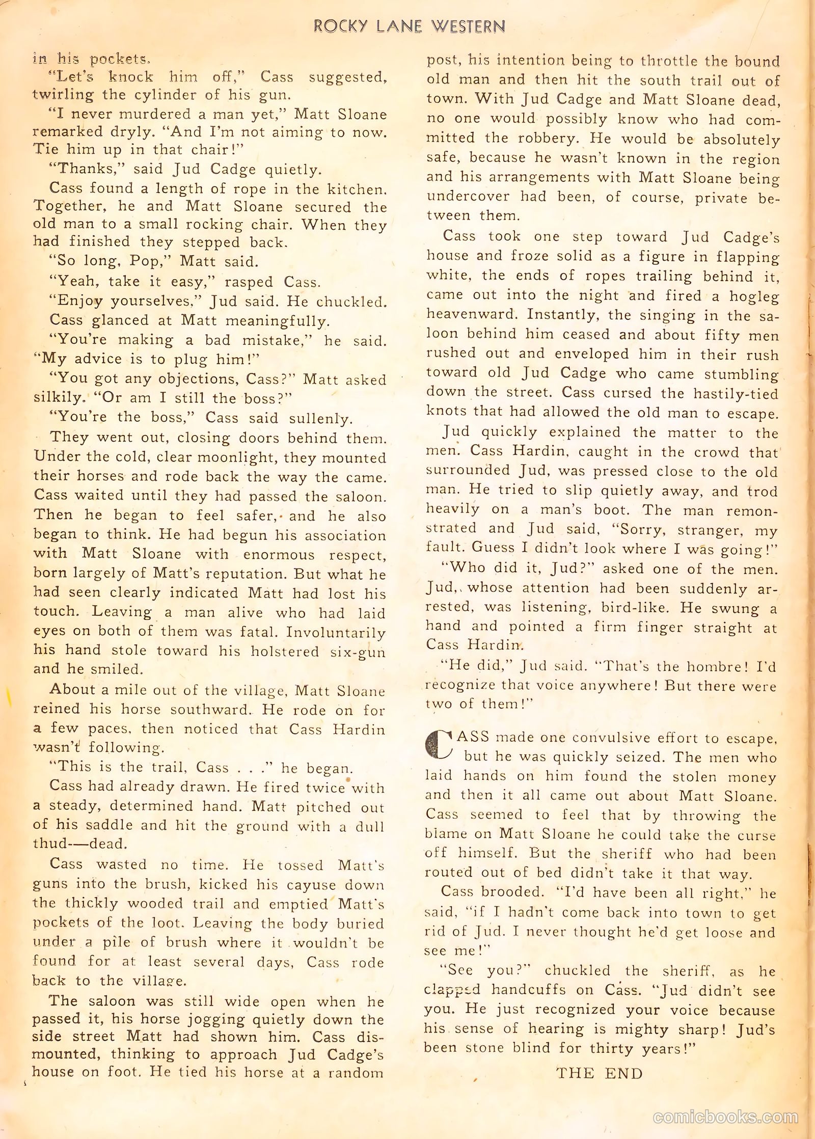Rocky Lane Western #21 — page 38 of 52
