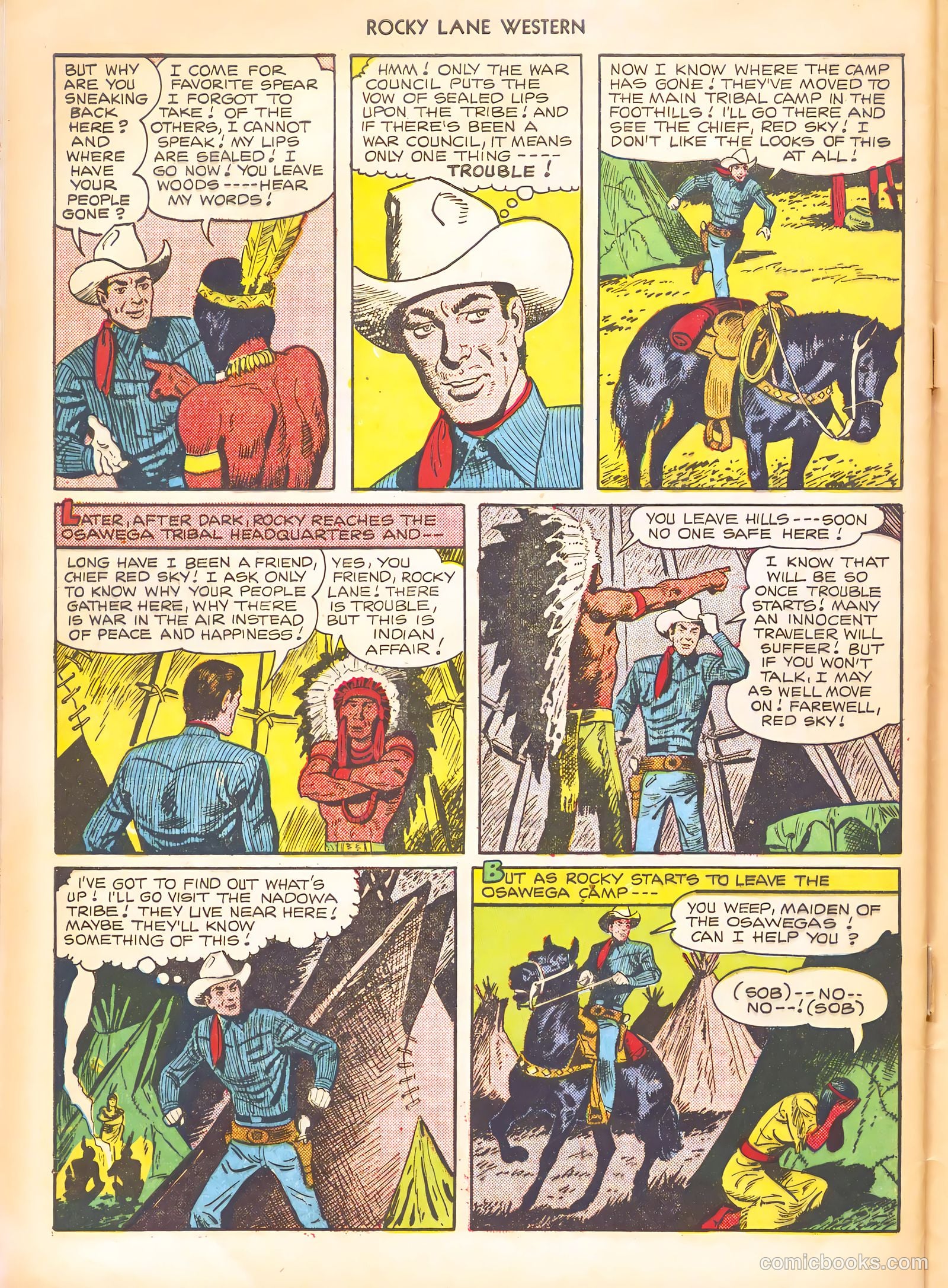 Rocky Lane Western #21 — page 44 of 52