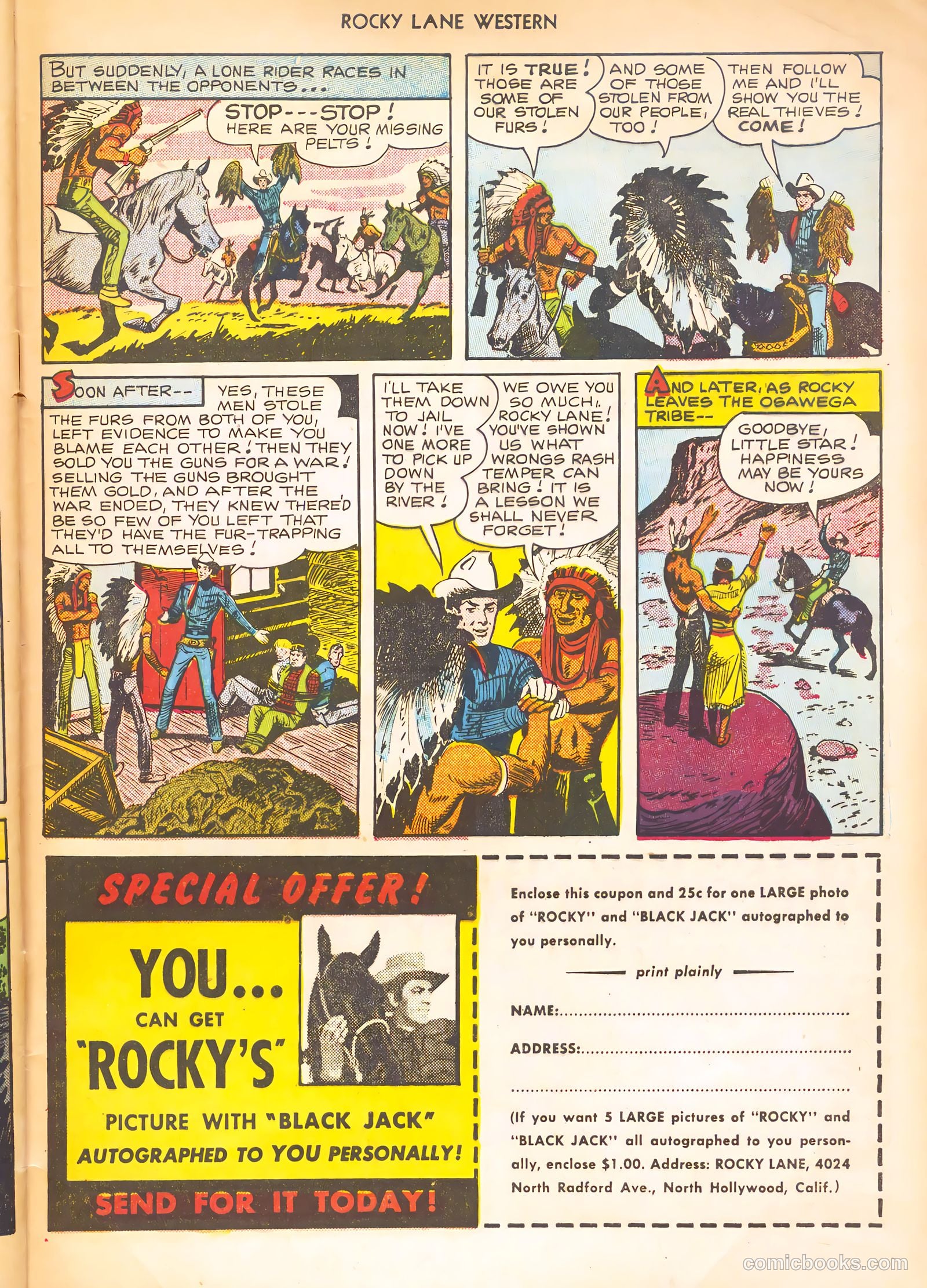 Rocky Lane Western #21 — page 49 of 52