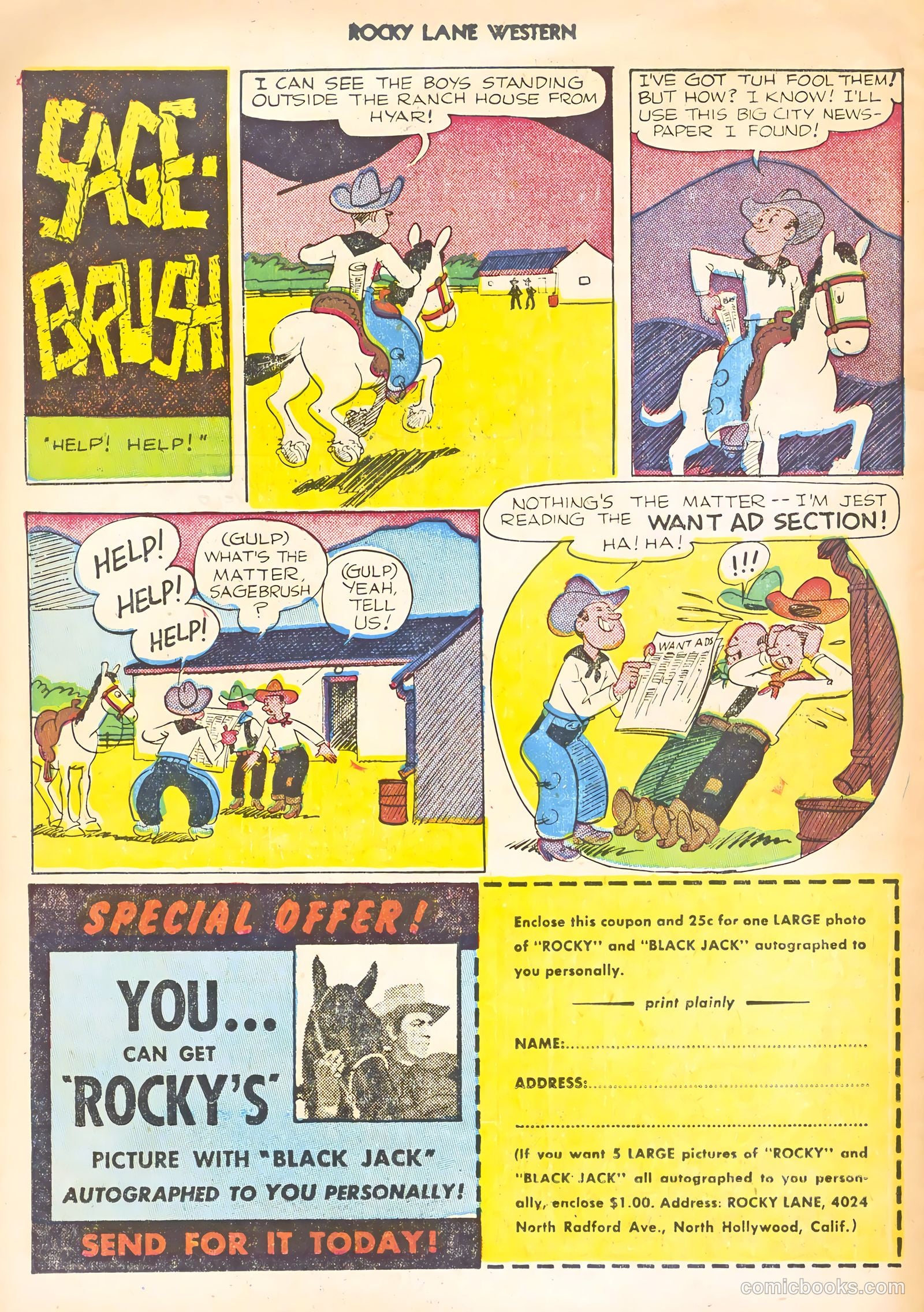 Rocky Lane Western #22 — page 26 of 36