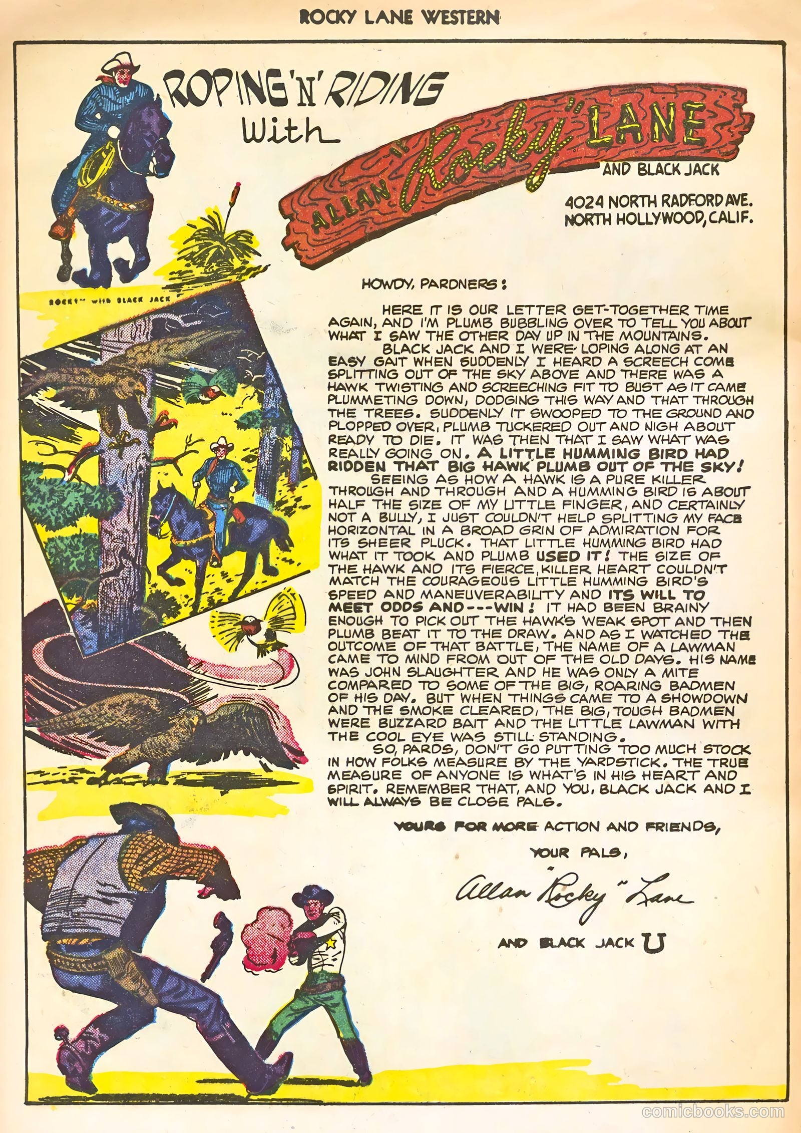 Rocky Lane Western #22 — page 28 of 36