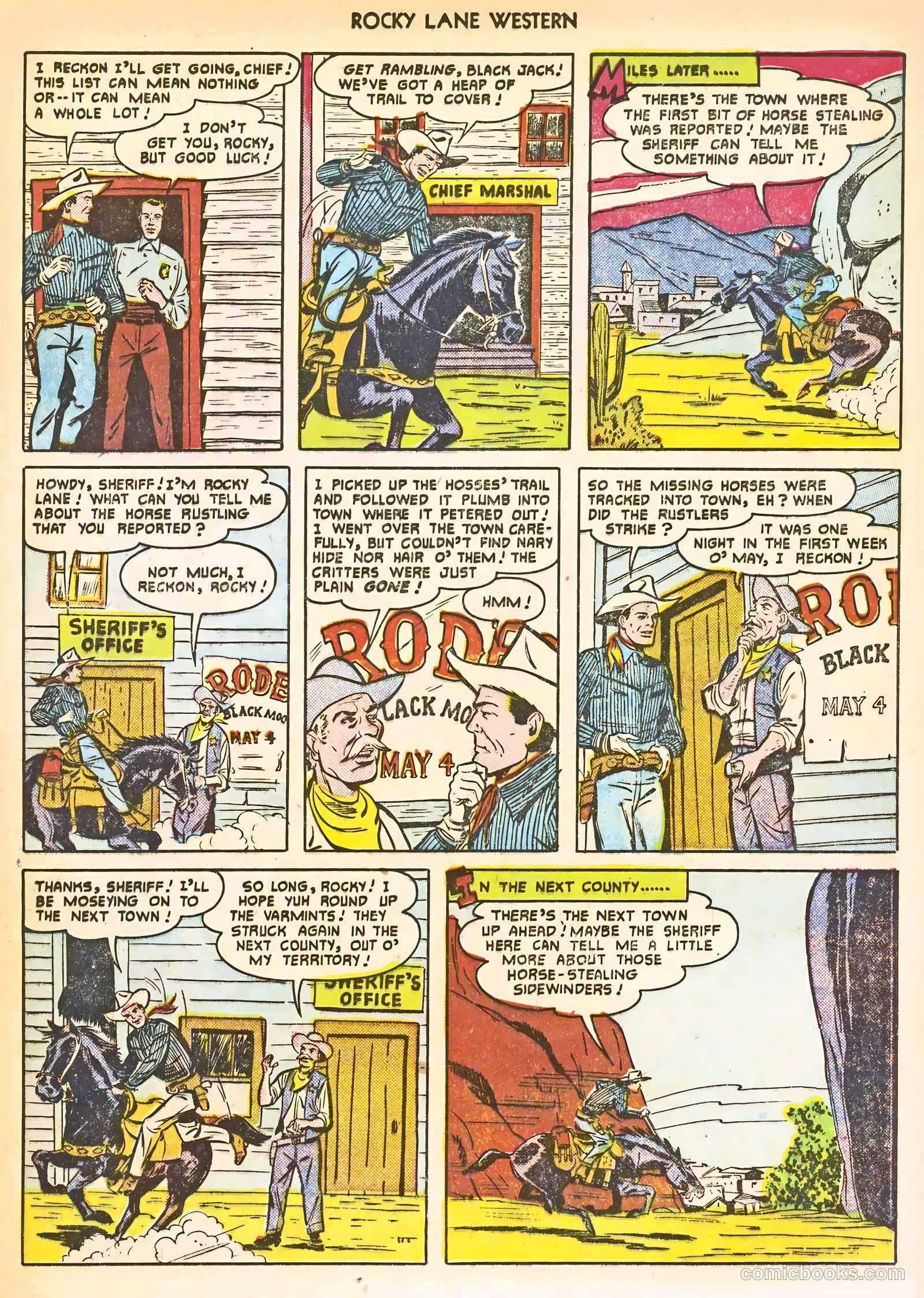 Rocky Lane Western #24 — page 17 of 52