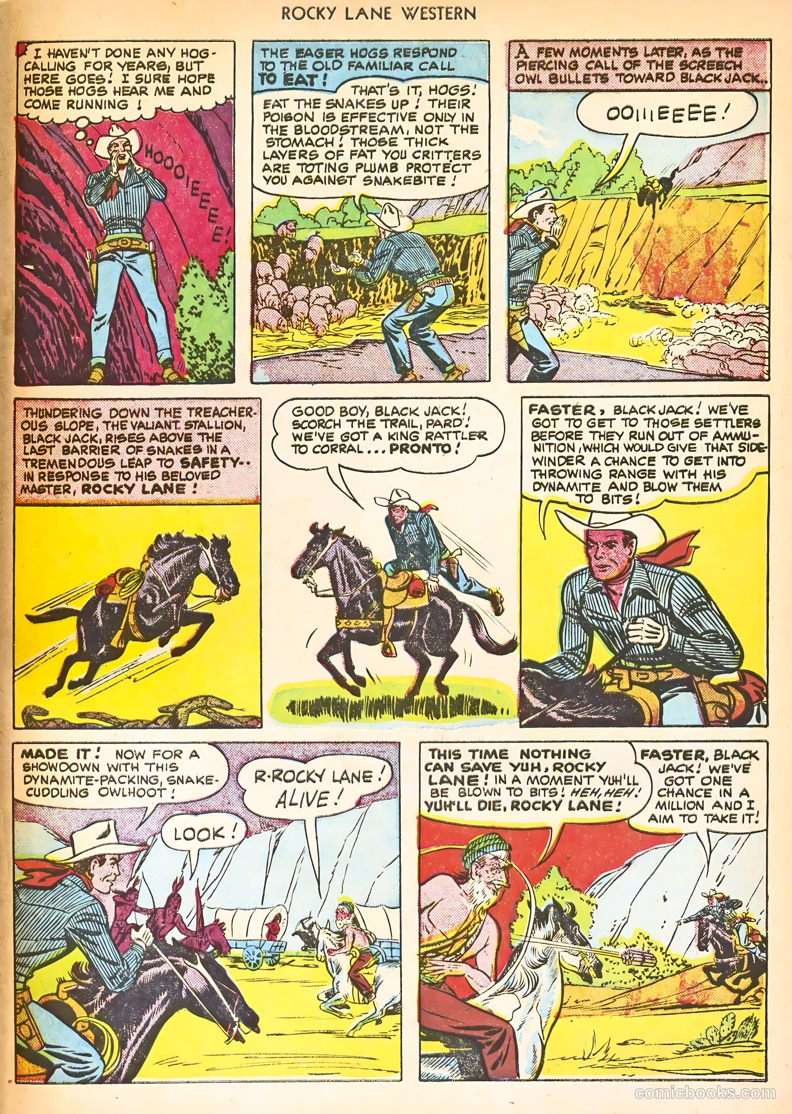 Rocky Lane Western #24 — page 33 of 52