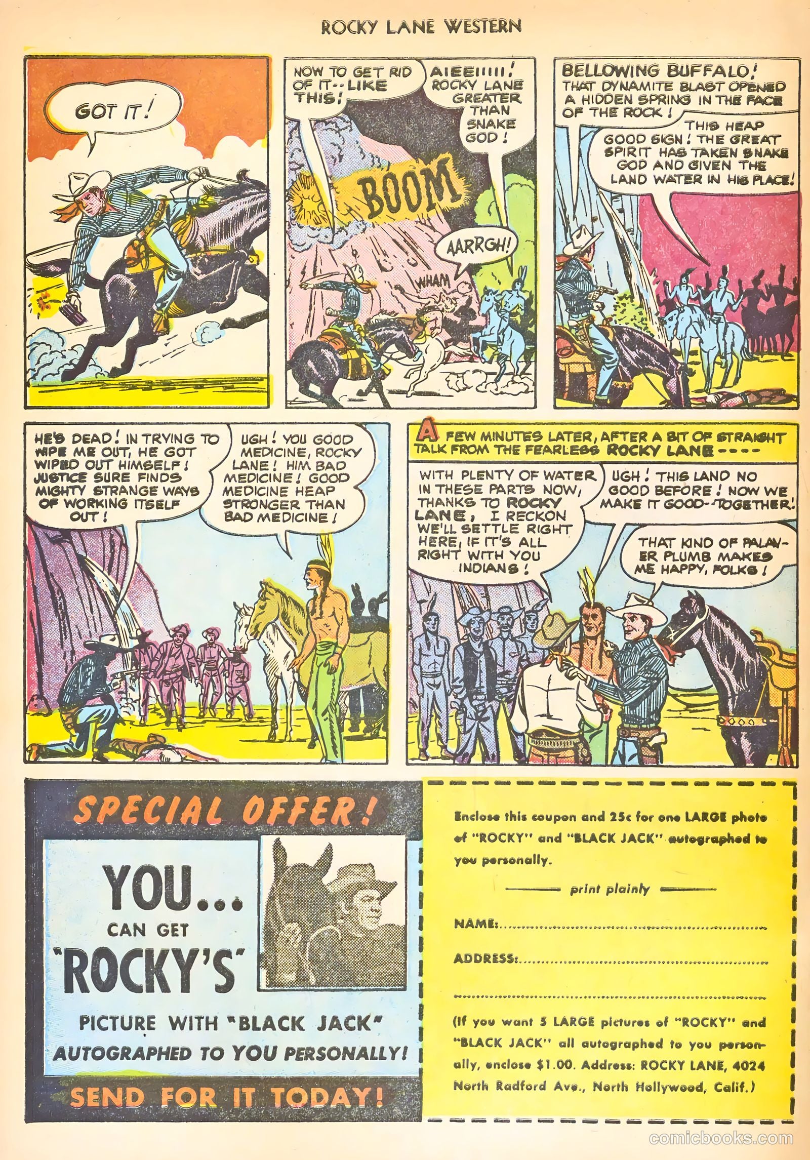 Rocky Lane Western #24 — page 34 of 52