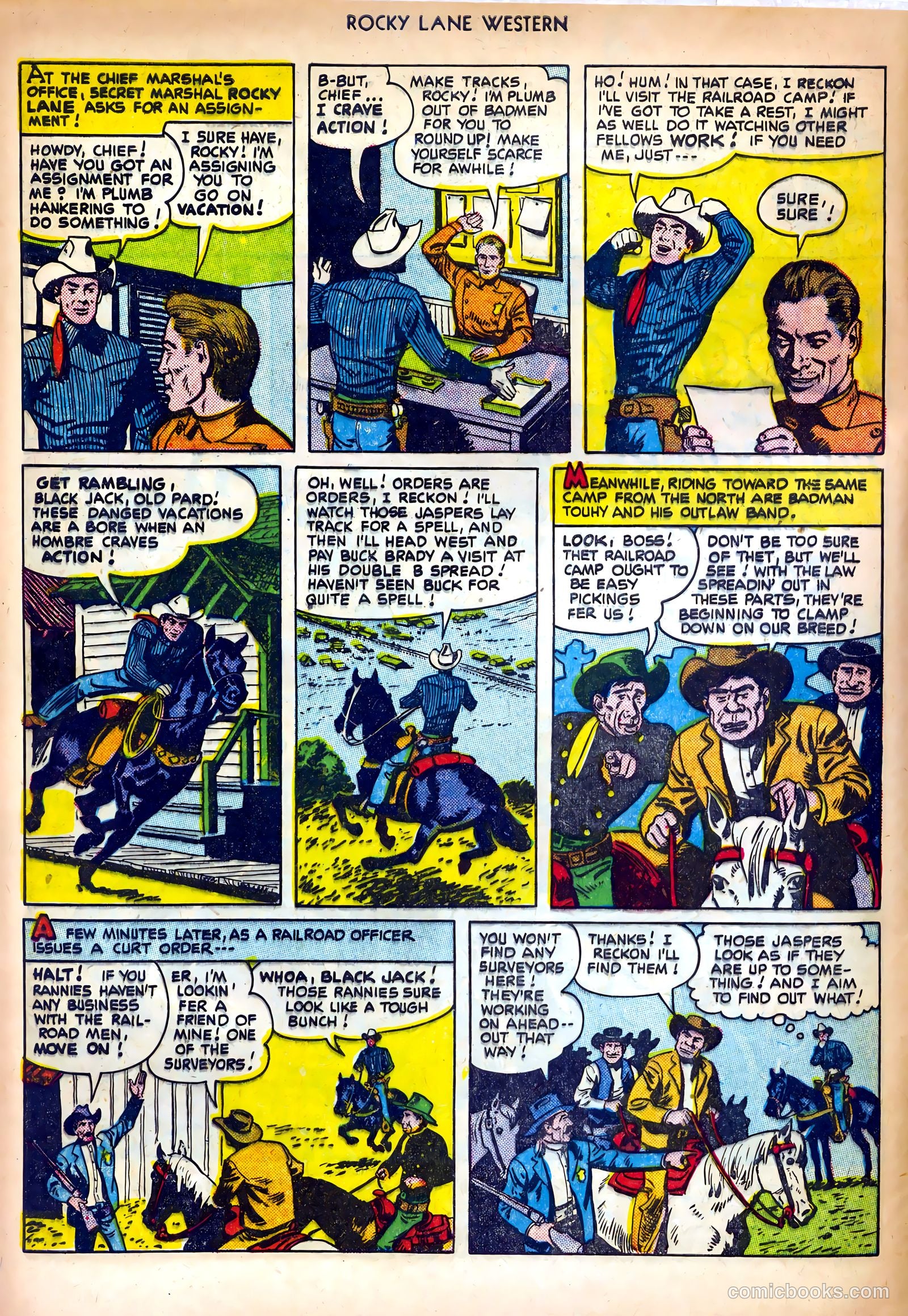 Rocky Lane Western #25 — page 4 of 36