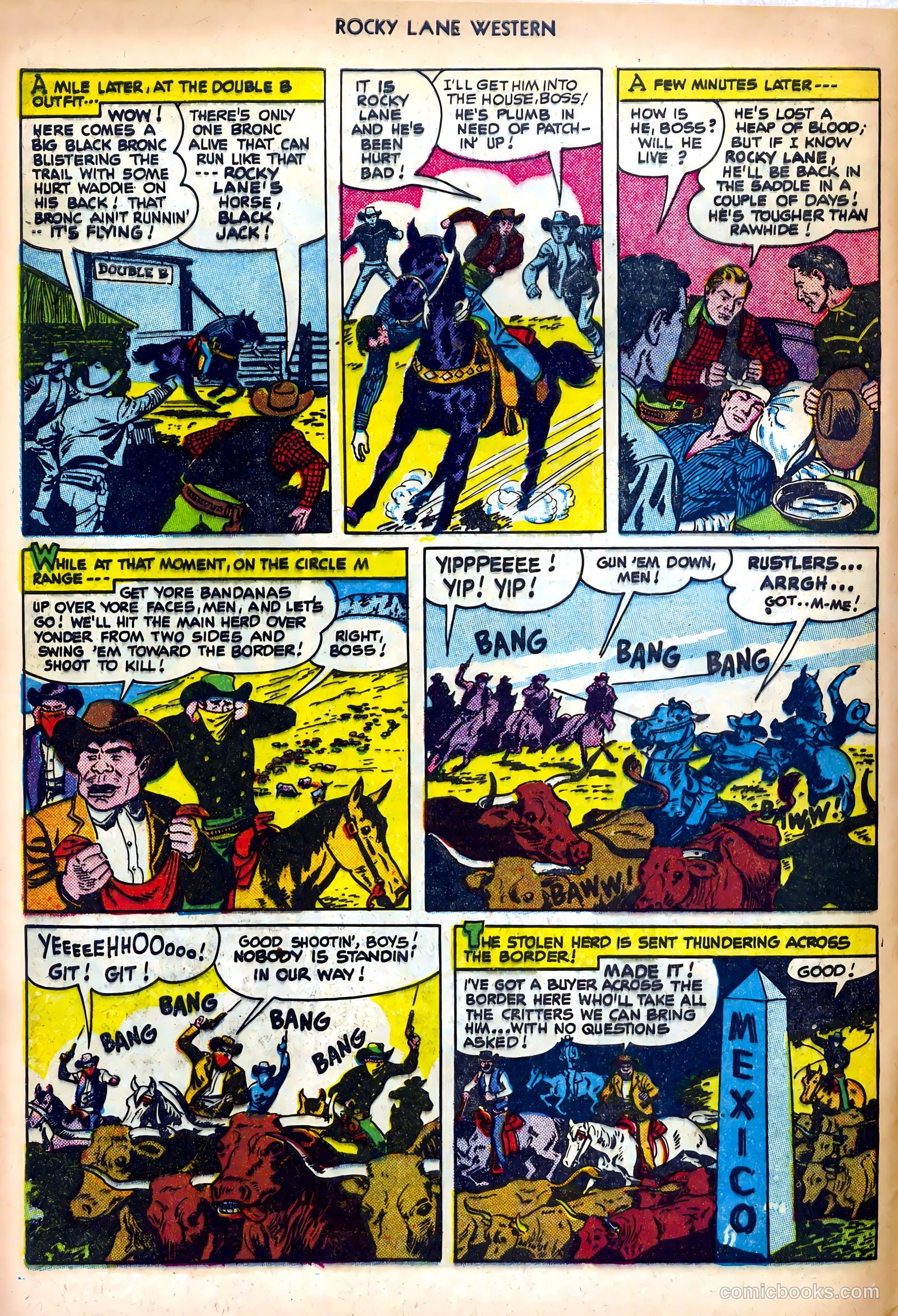 Rocky Lane Western #25 — page 8 of 36