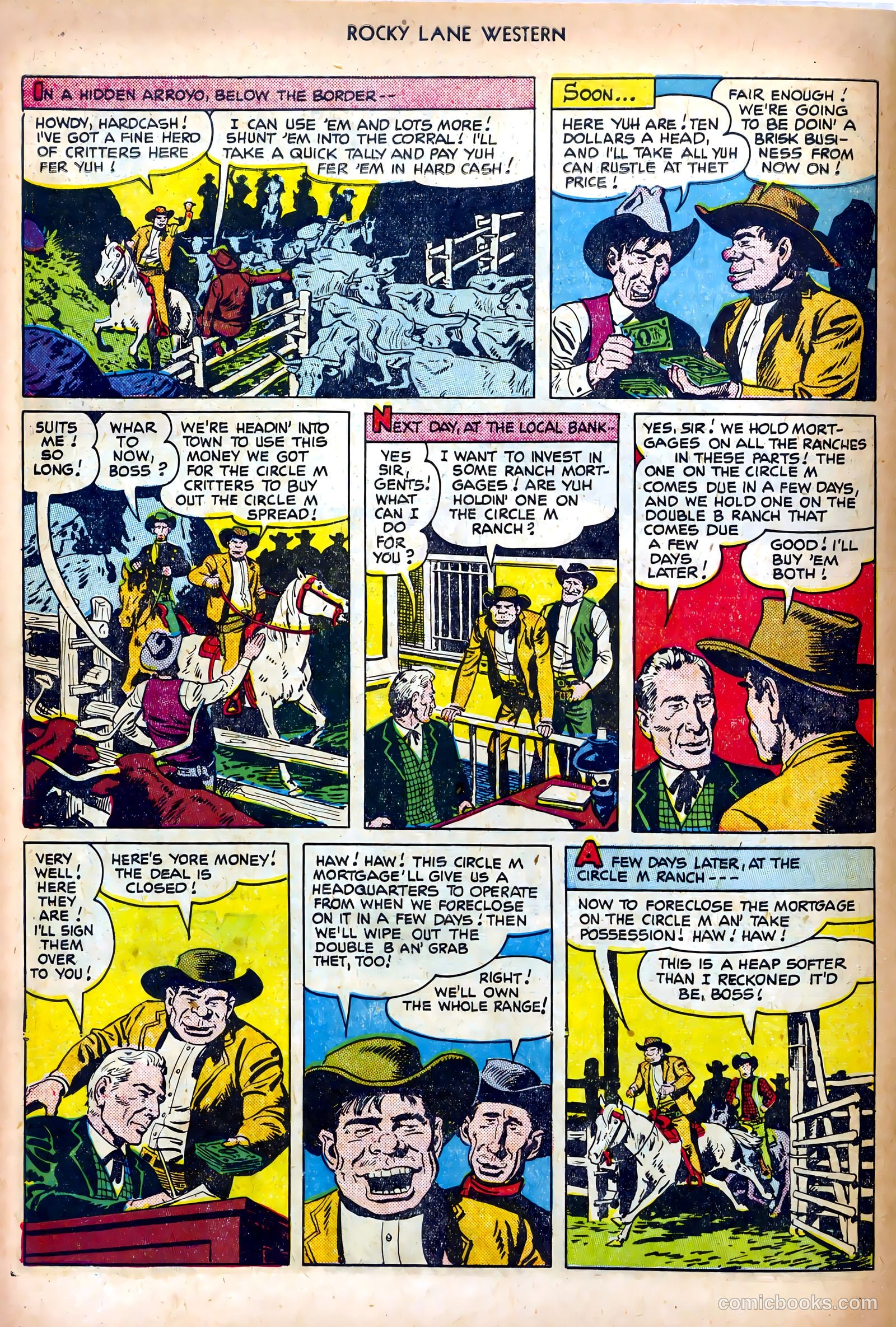 Rocky Lane Western #25 — page 10 of 36