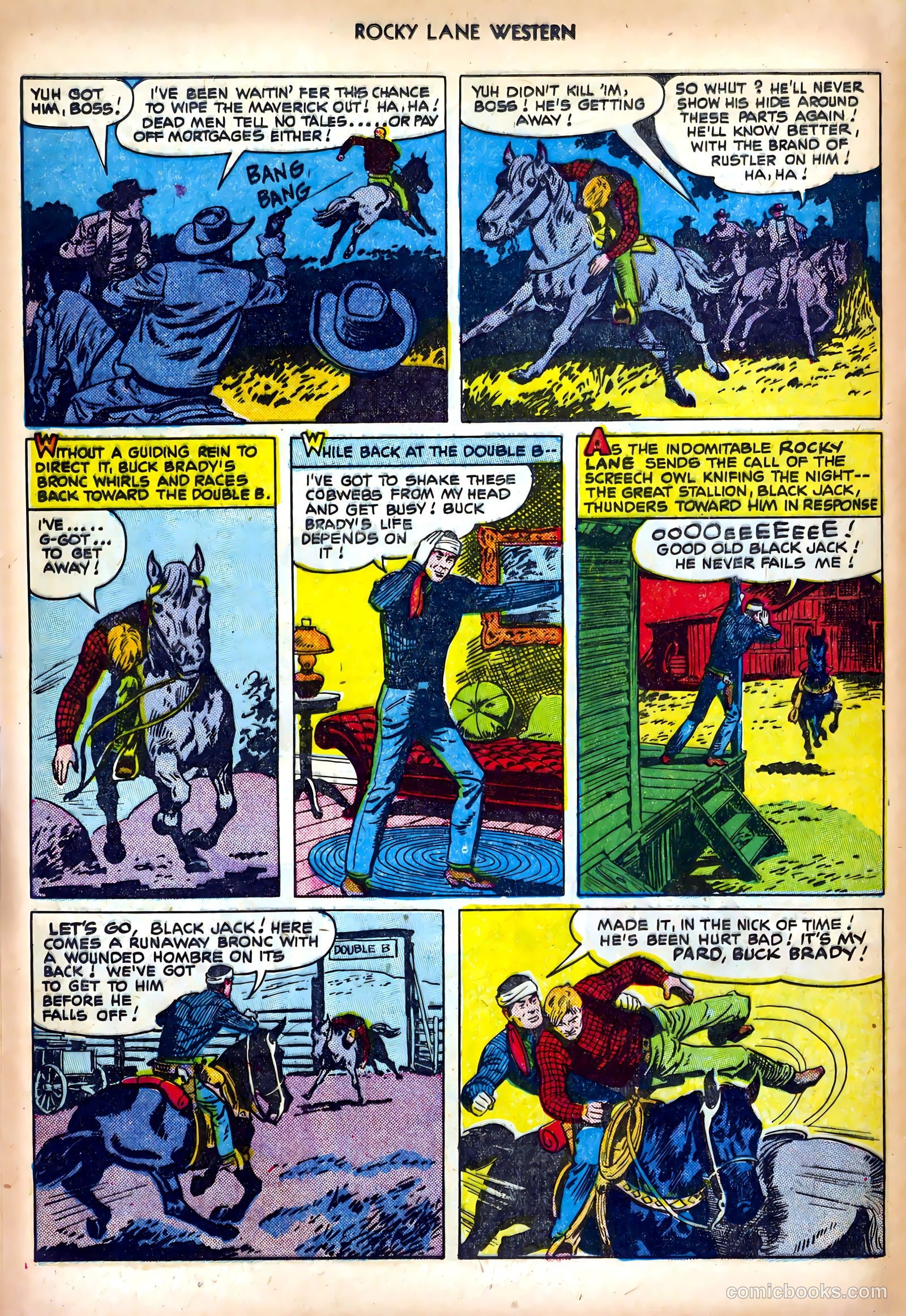 Rocky Lane Western #25 — page 16 of 36