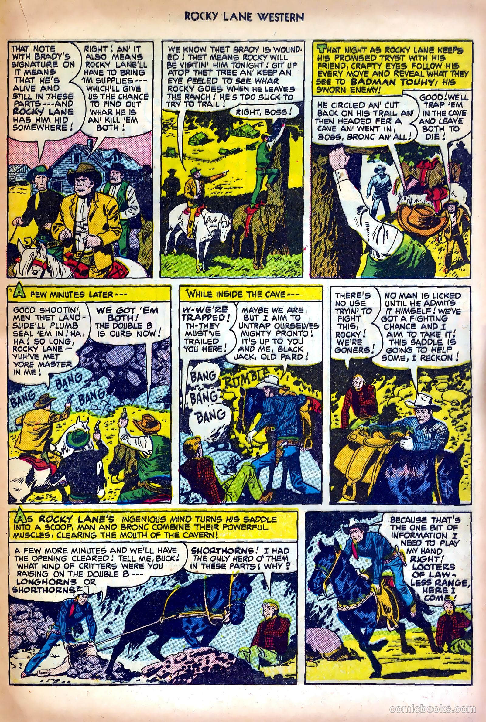 Rocky Lane Western #25 — page 21 of 36