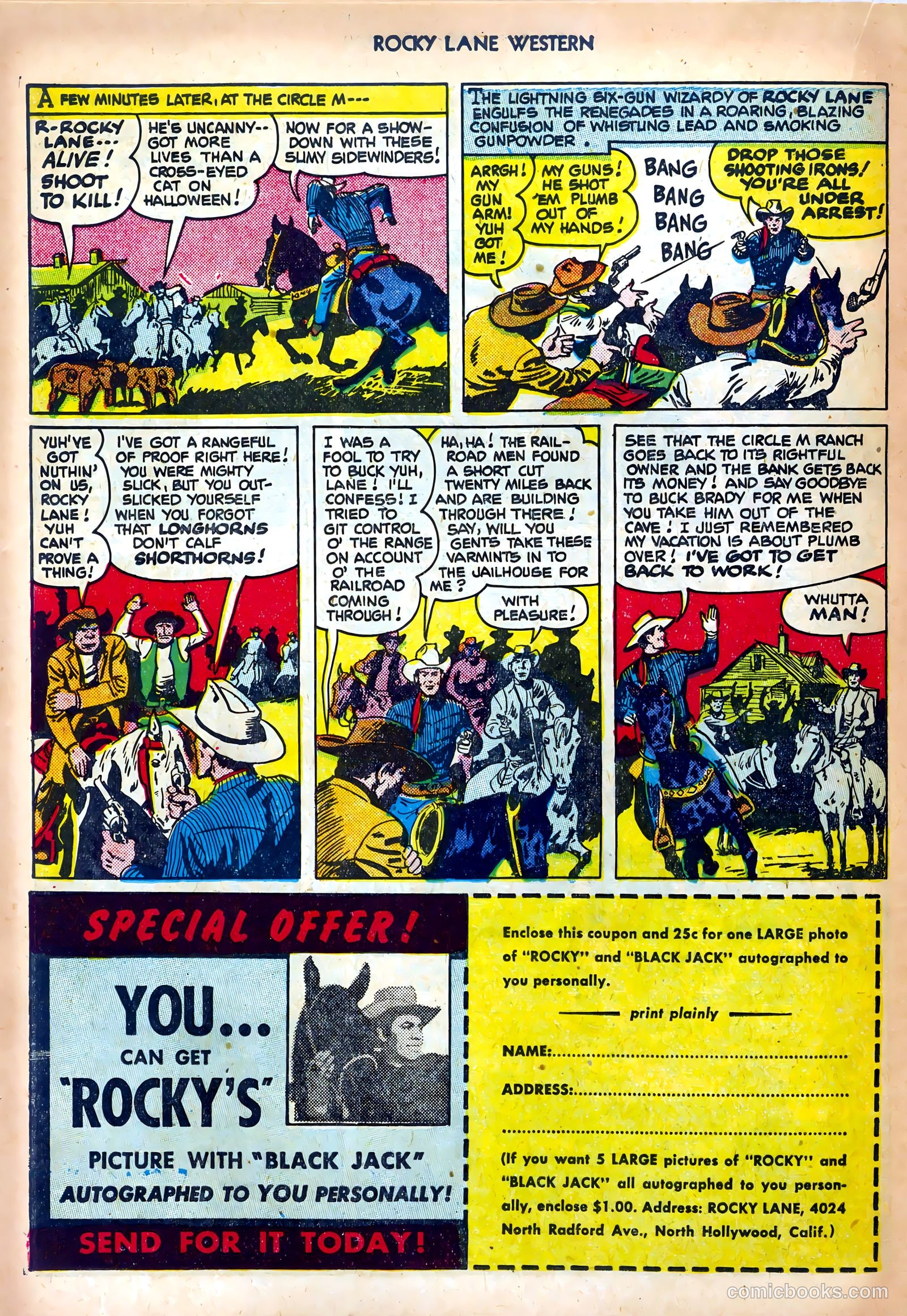 Rocky Lane Western #25 — page 22 of 36