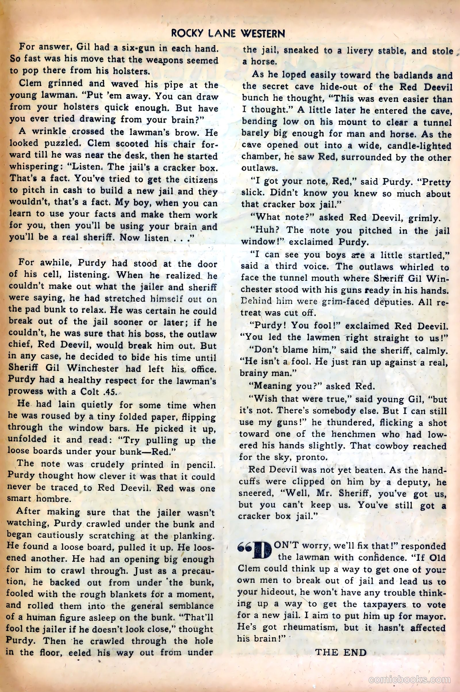 Rocky Lane Western #25 — page 25 of 36