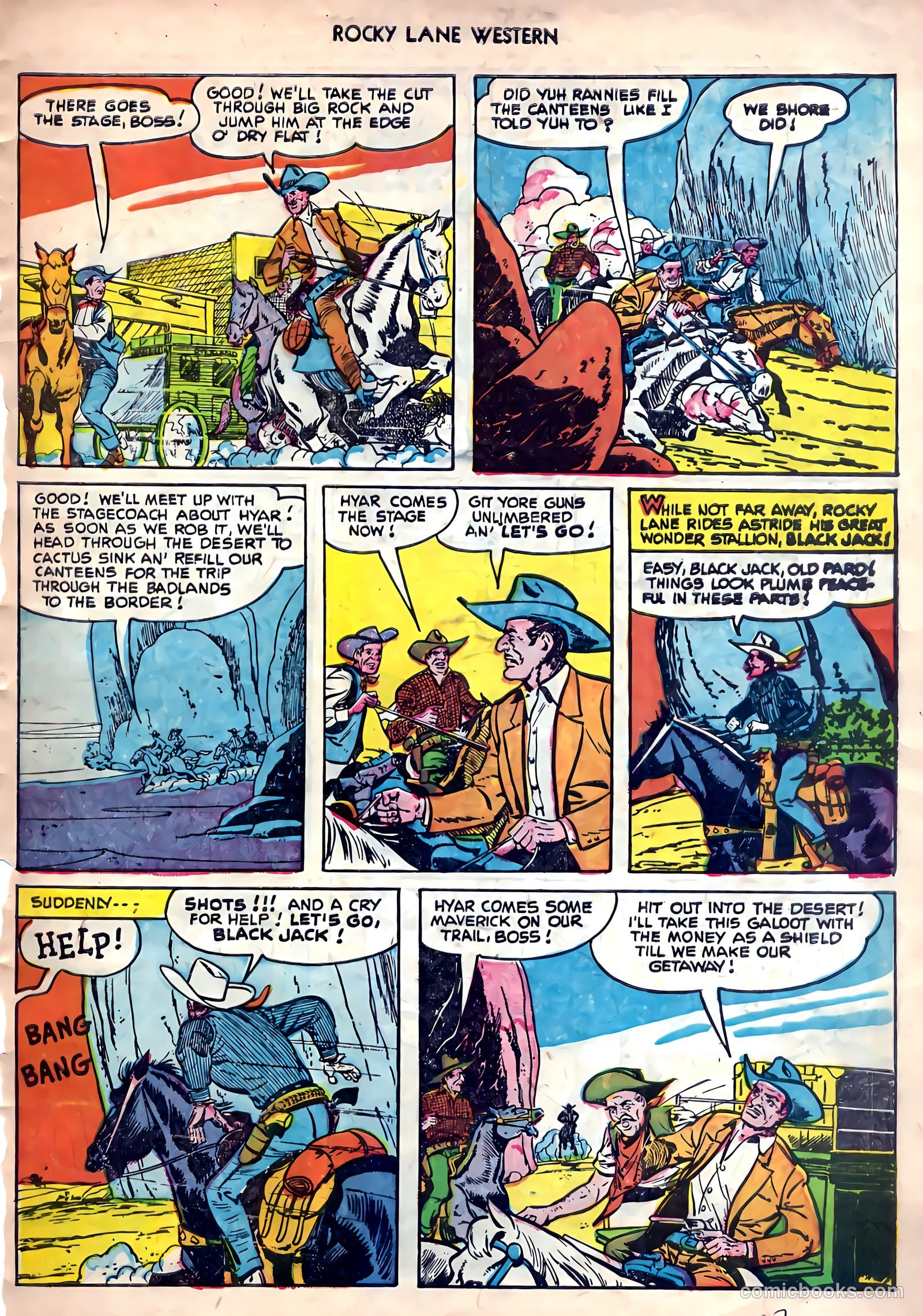 Rocky Lane Western #26 — page 29 of 38