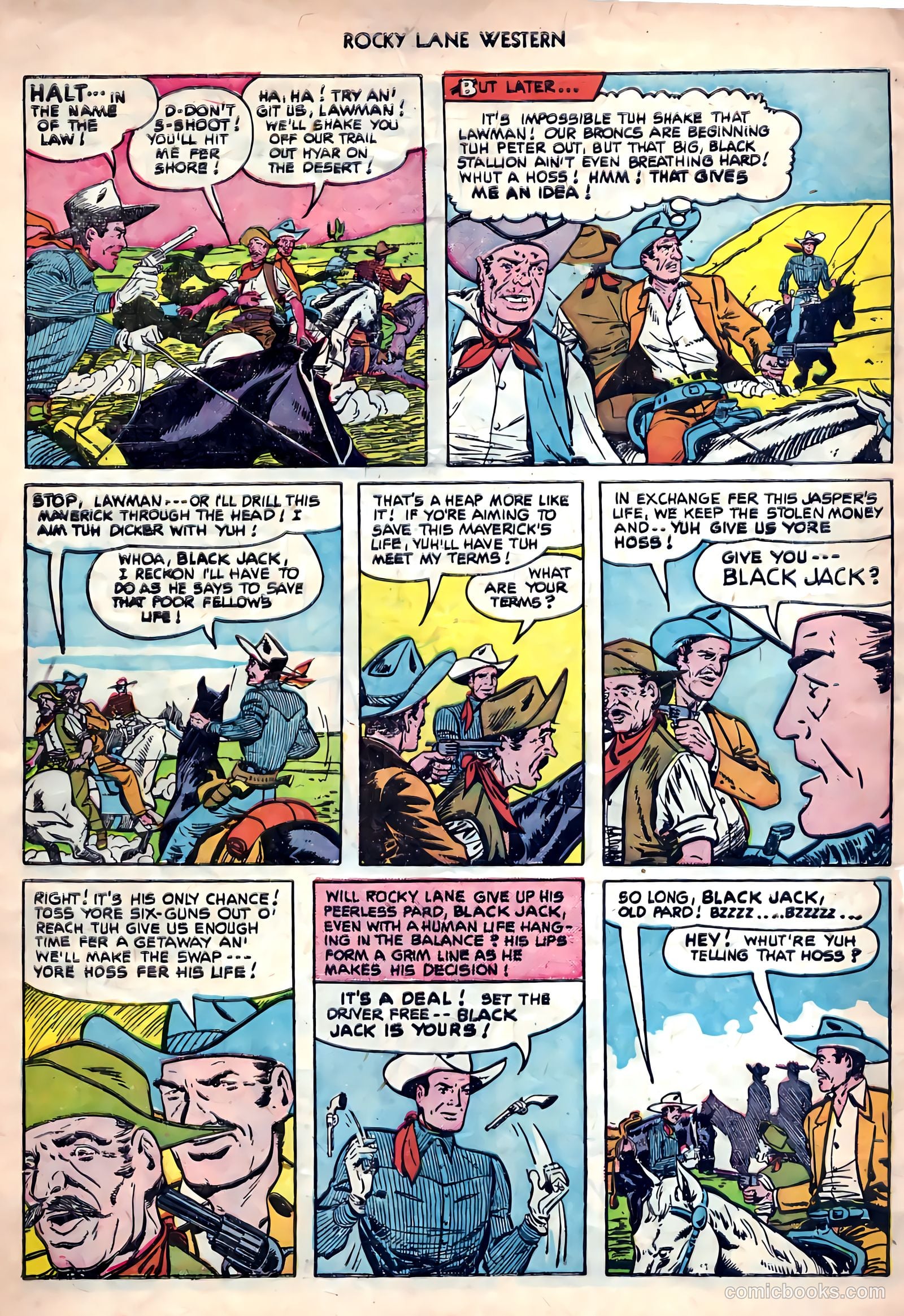 Rocky Lane Western #26 — page 30 of 38
