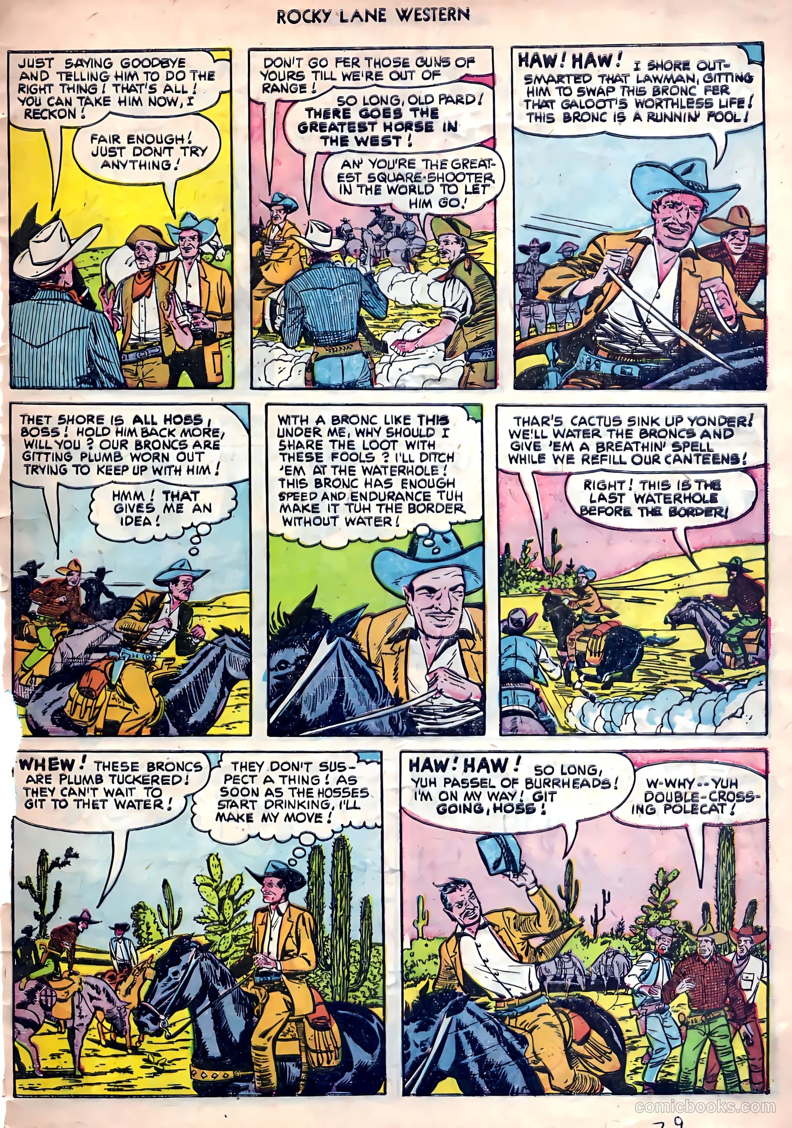 Rocky Lane Western #26 — page 31 of 38