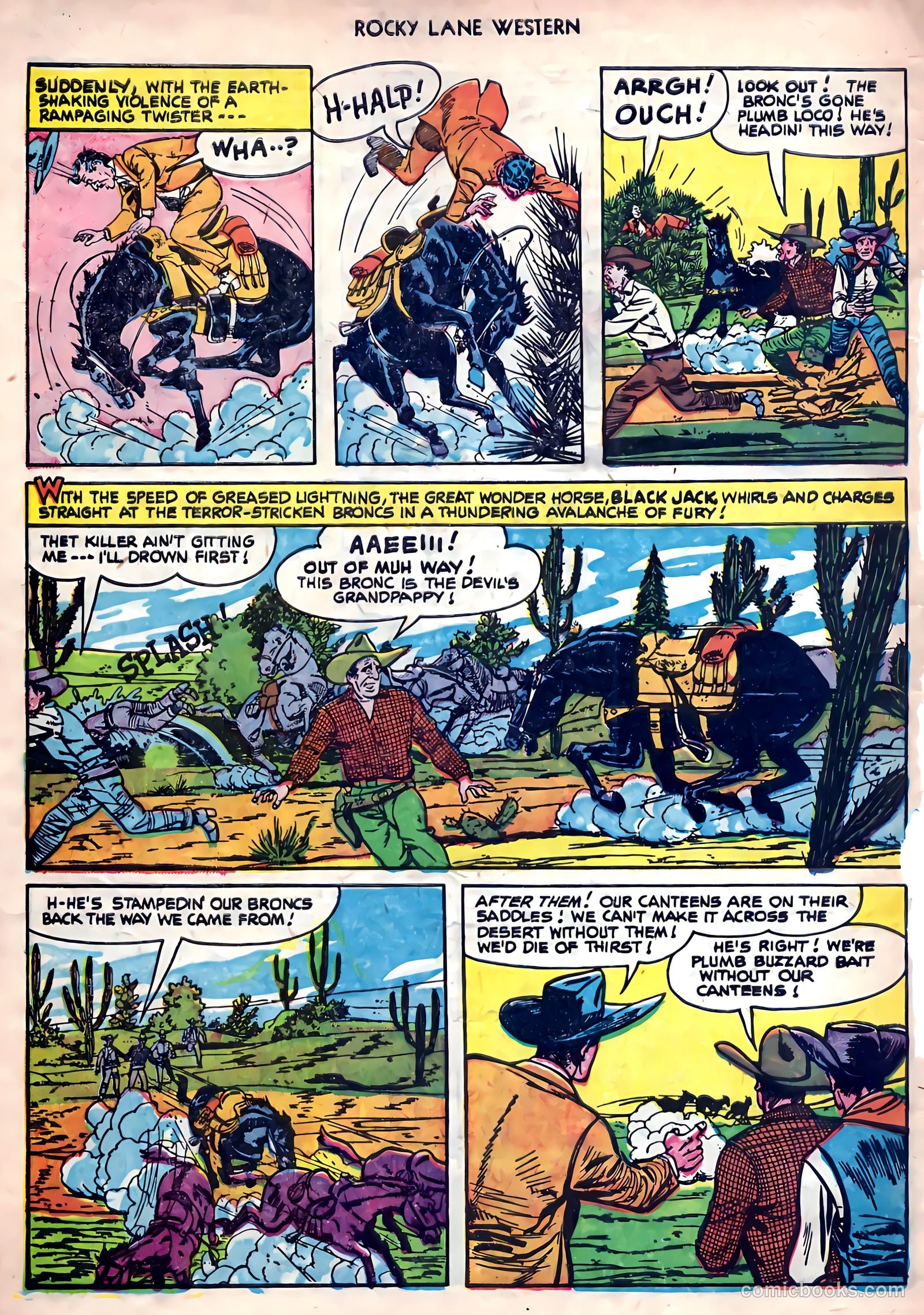 Rocky Lane Western #26 — page 32 of 38