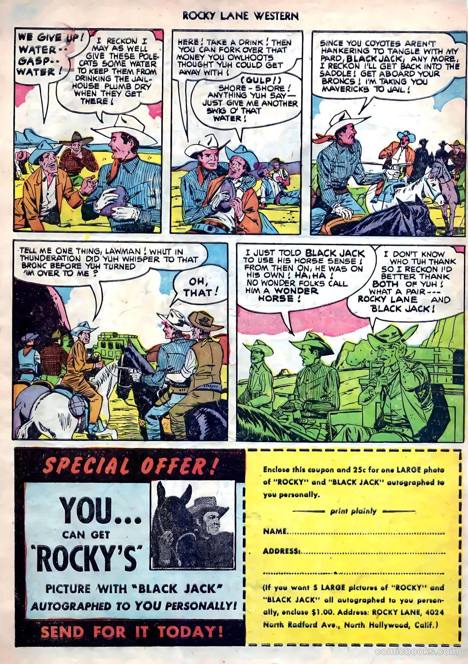 Rocky Lane Western #26 — page 34 of 38