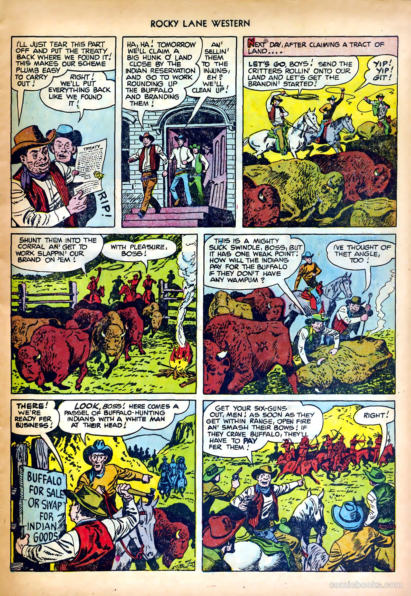 Rocky Lane Western #27 — page 5 of 36