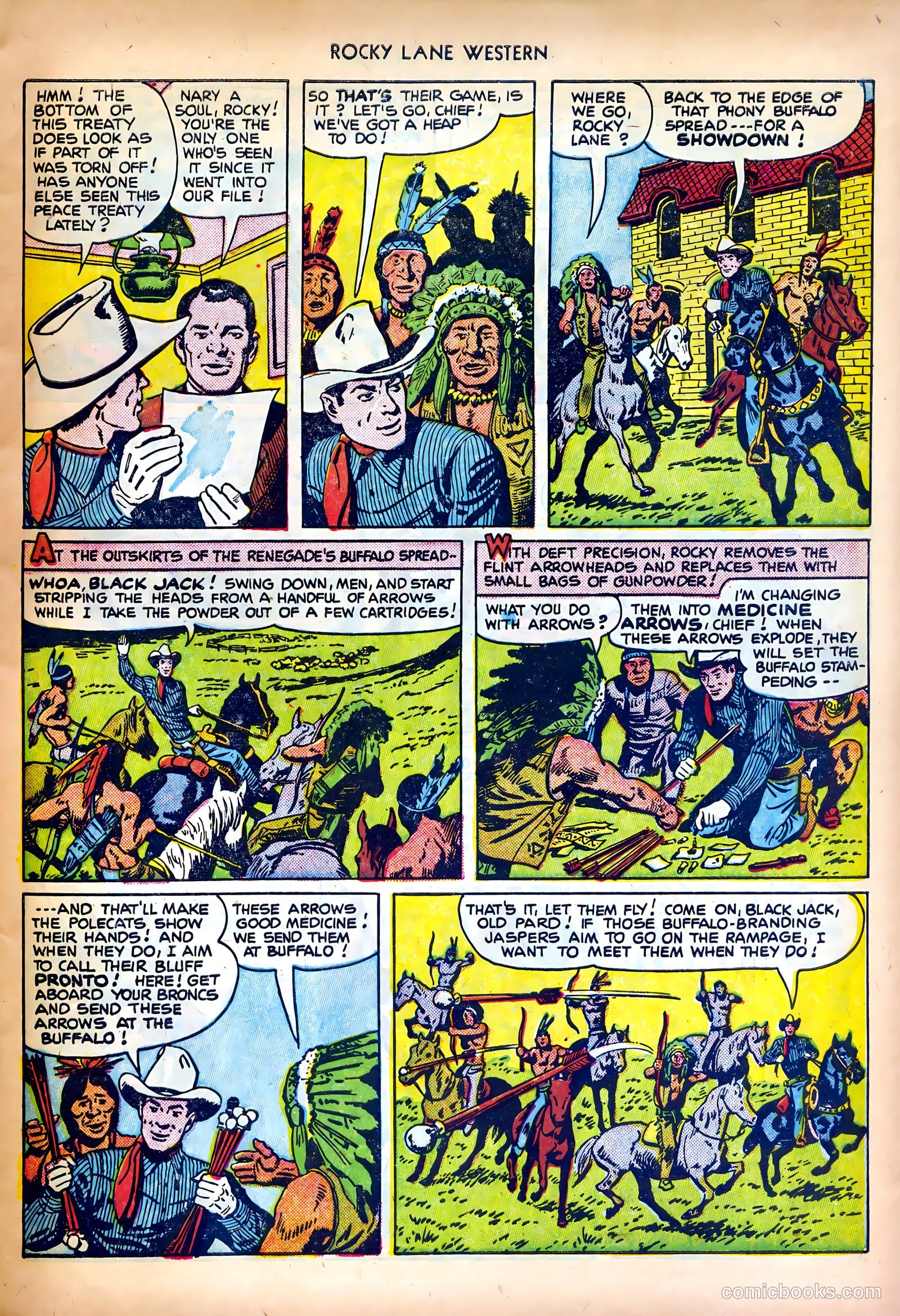 Rocky Lane Western #27 — page 7 of 36