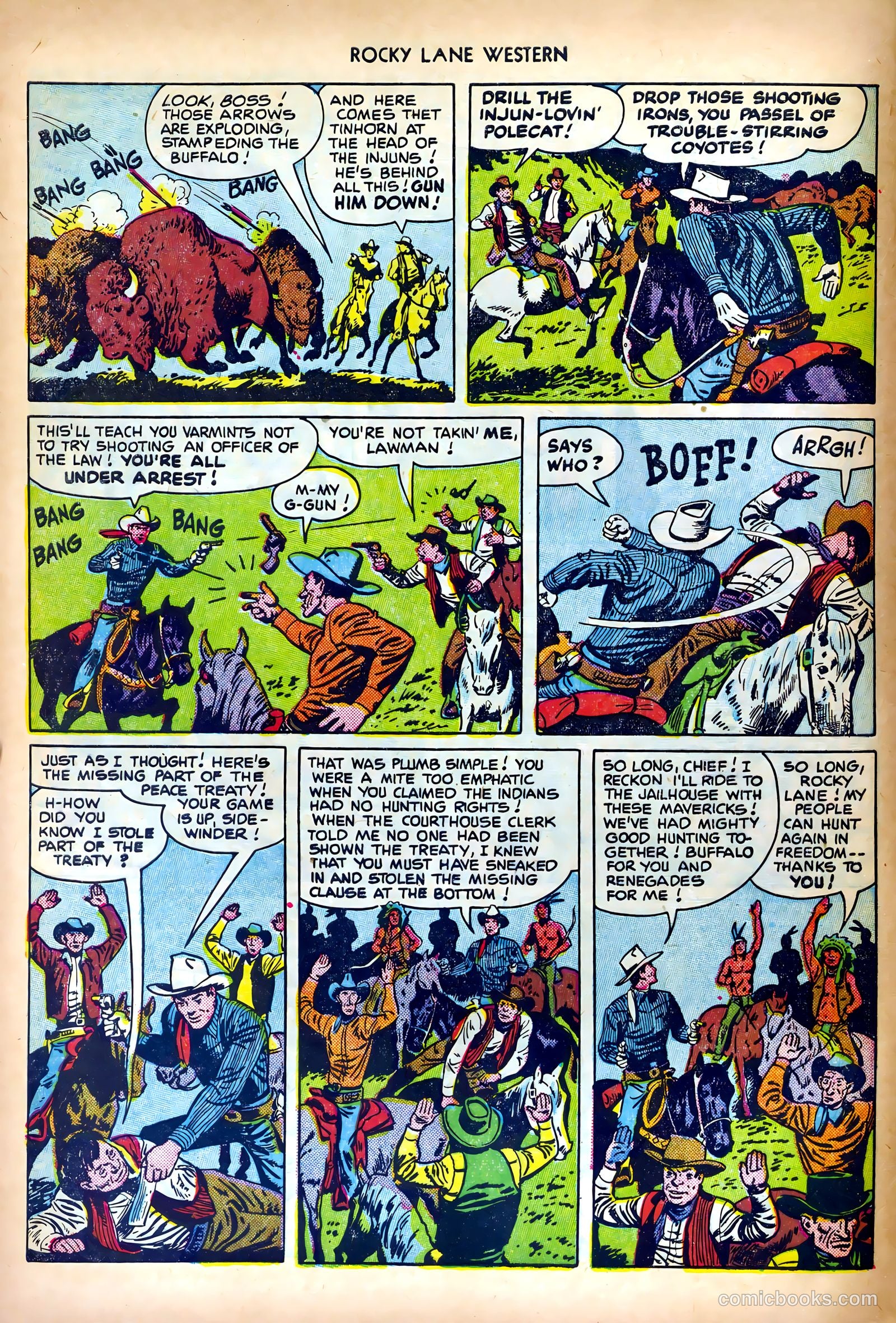 Rocky Lane Western #27 — page 8 of 36