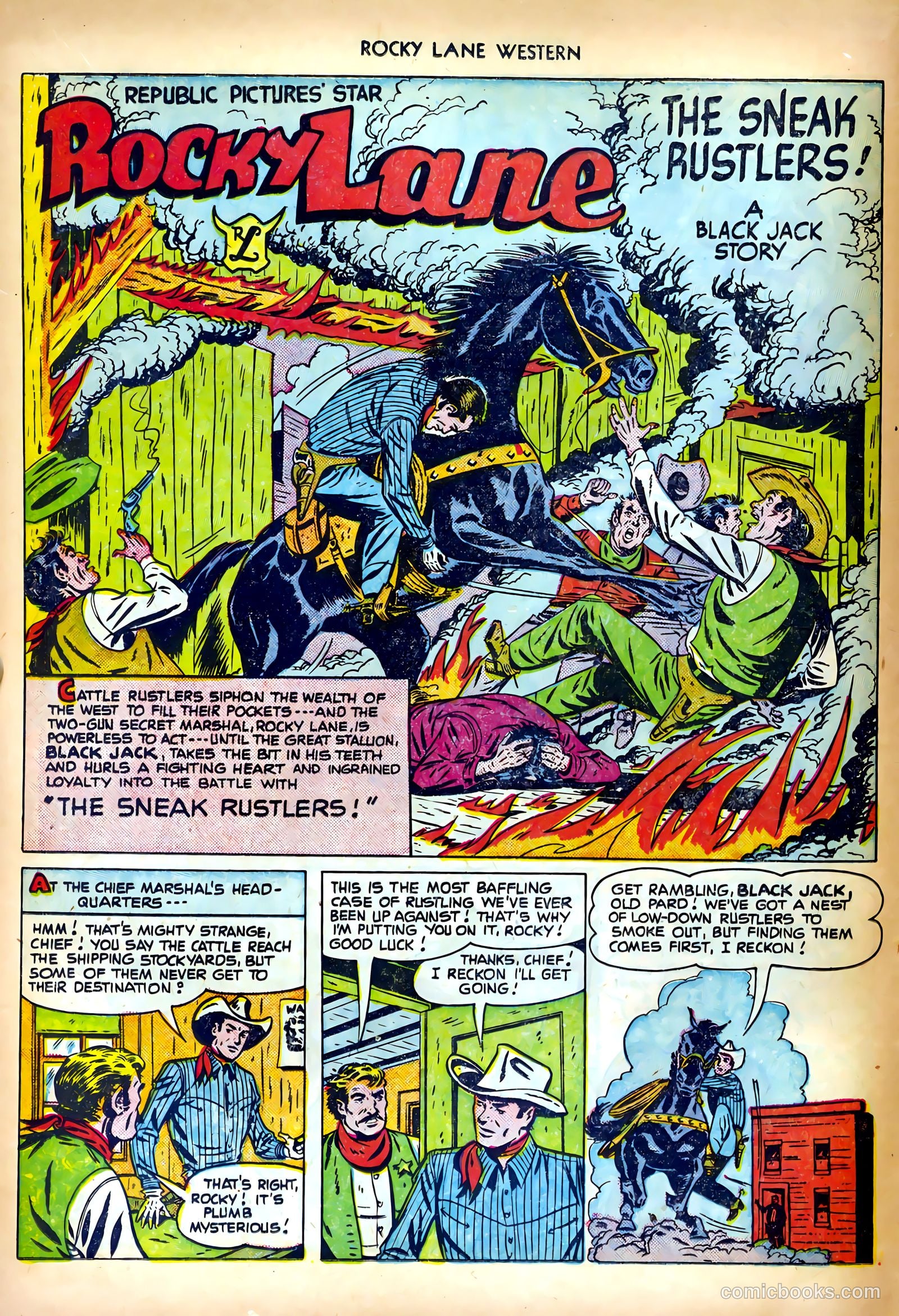 Rocky Lane Western #27 — page 14 of 36