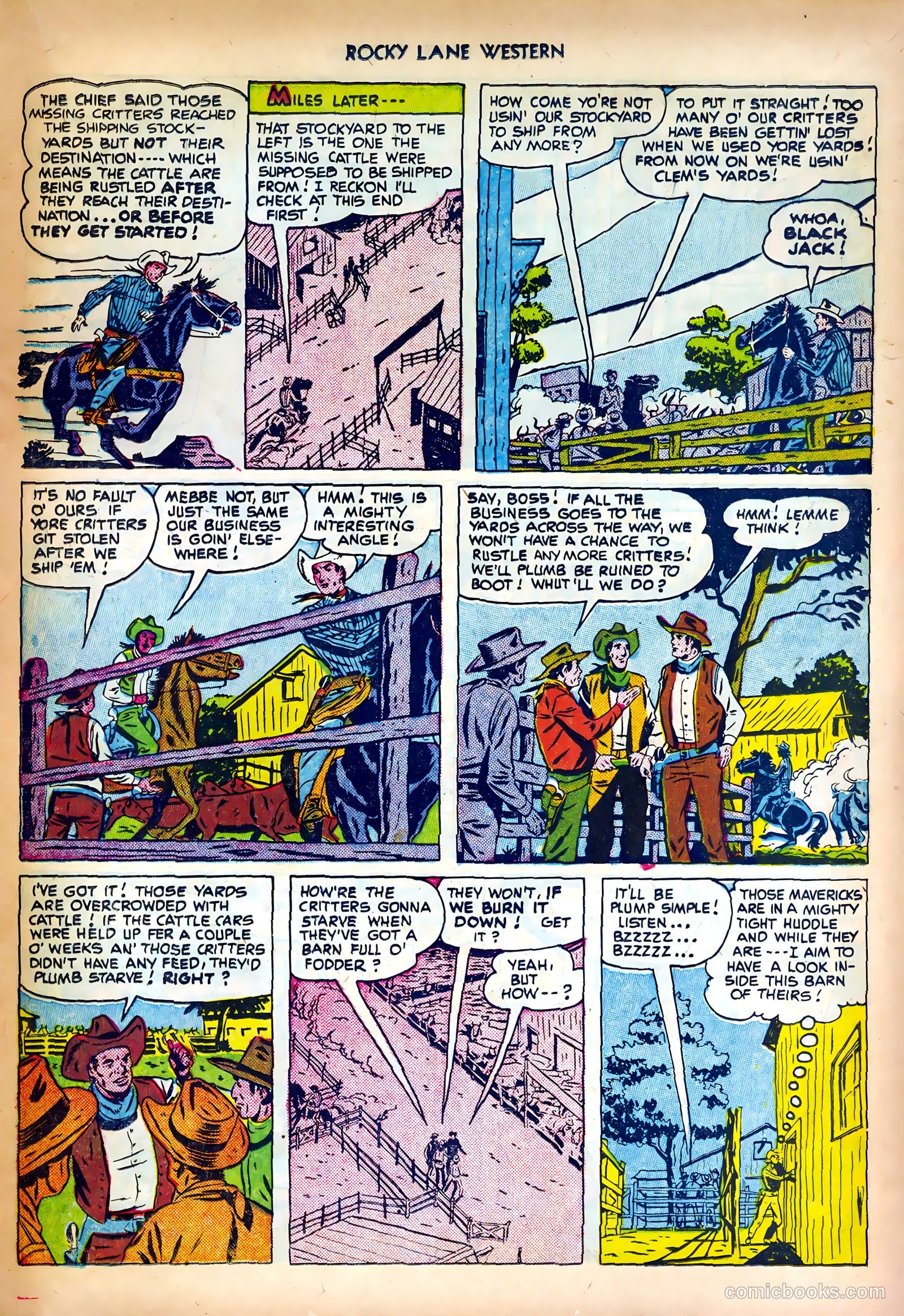 Rocky Lane Western #27 — page 15 of 36
