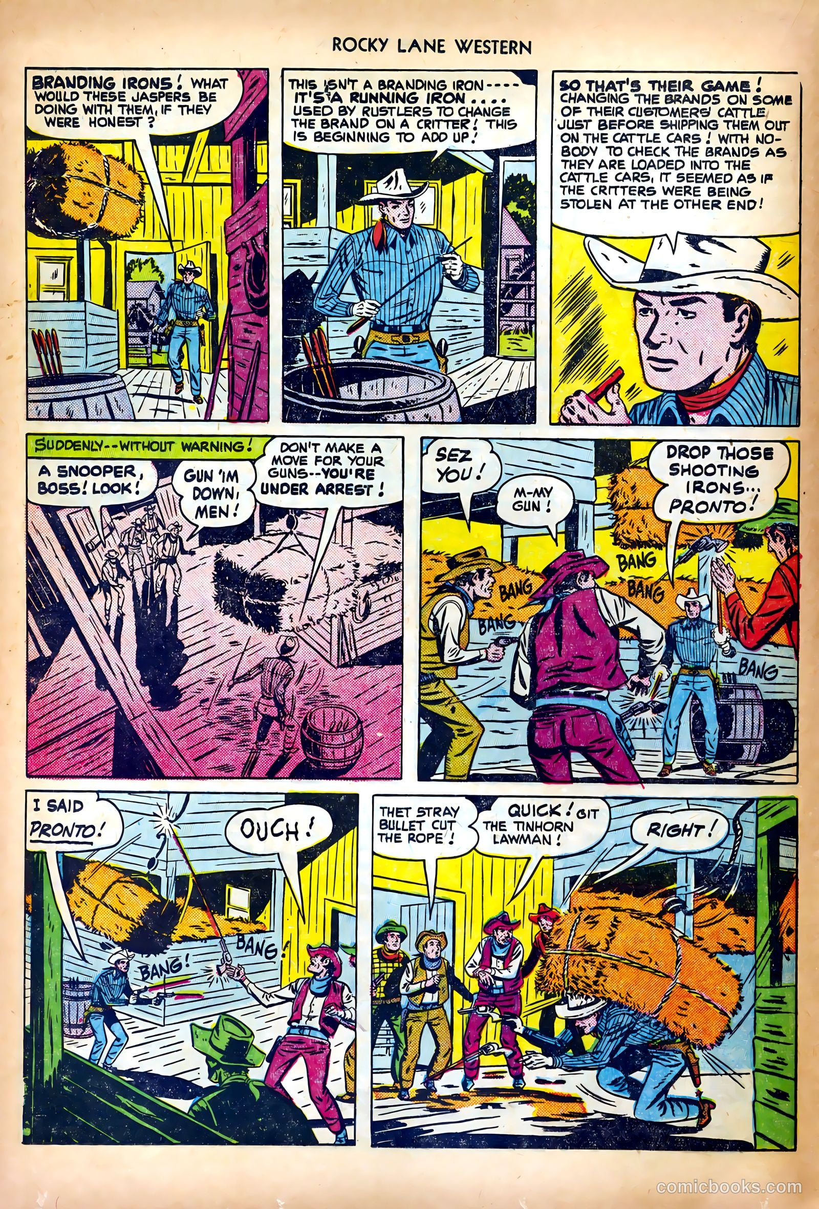 Rocky Lane Western #27 — page 16 of 36