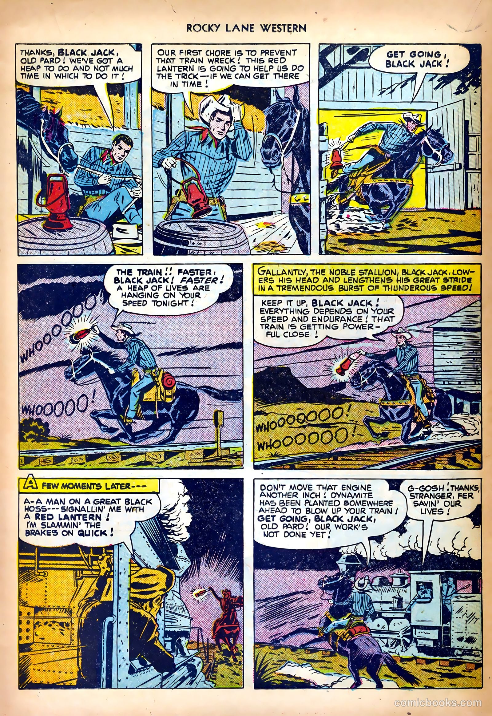 Rocky Lane Western #27 — page 18 of 36