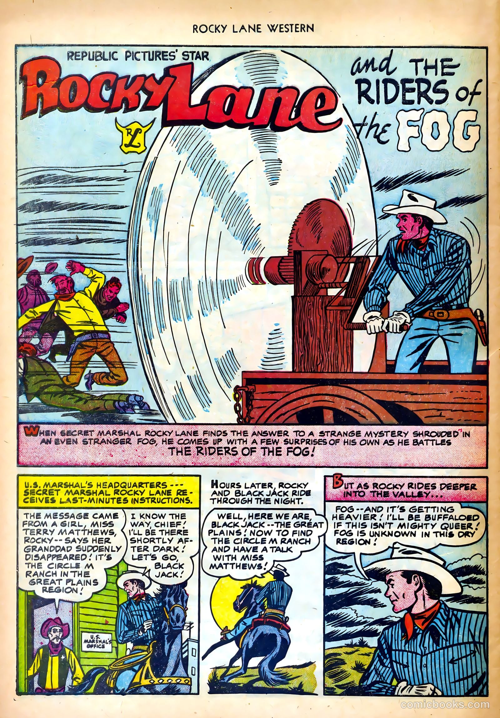 Rocky Lane Western #27 — page 28 of 36