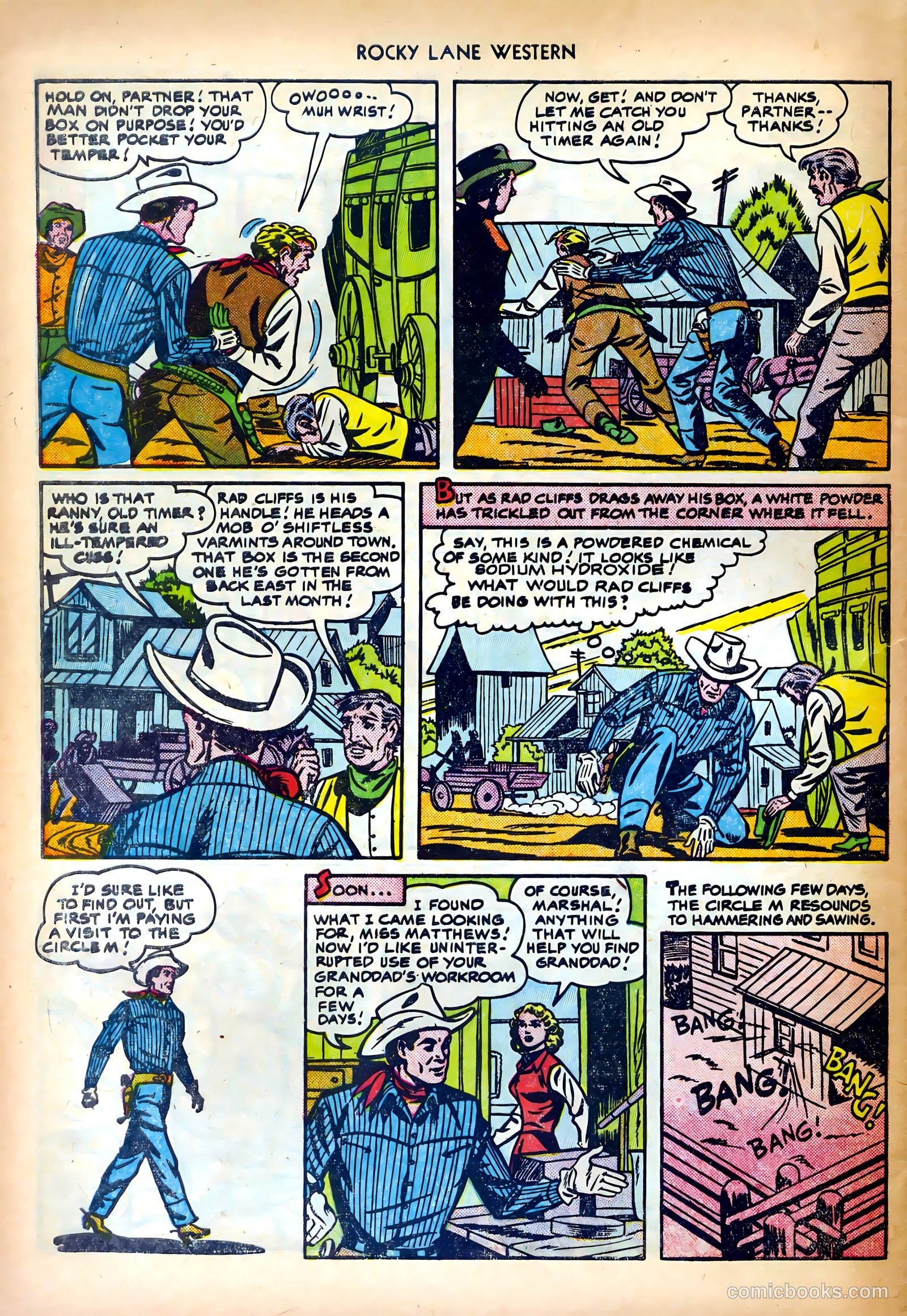 Rocky Lane Western #27 — page 32 of 36