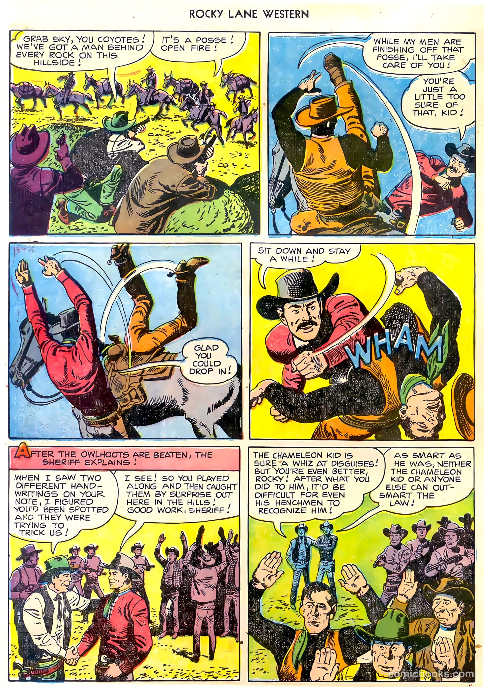 Rocky Lane Western #30 — page 32 of 36