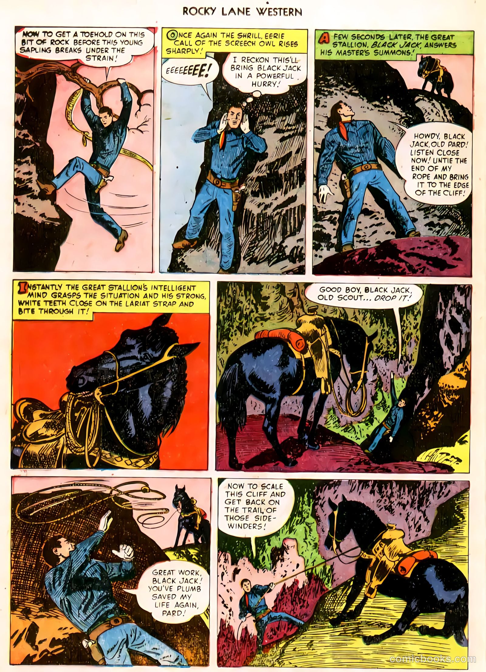Rocky Lane Western #32 — page 23 of 33