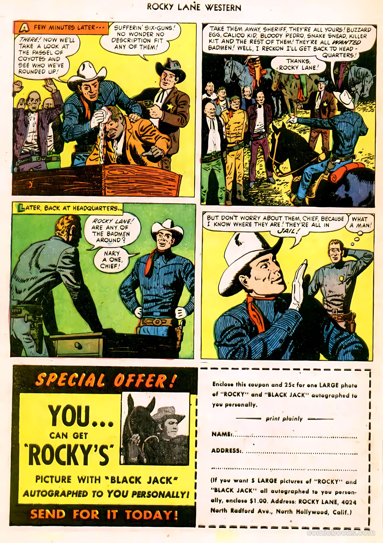 Rocky Lane Western #32 — page 27 of 33