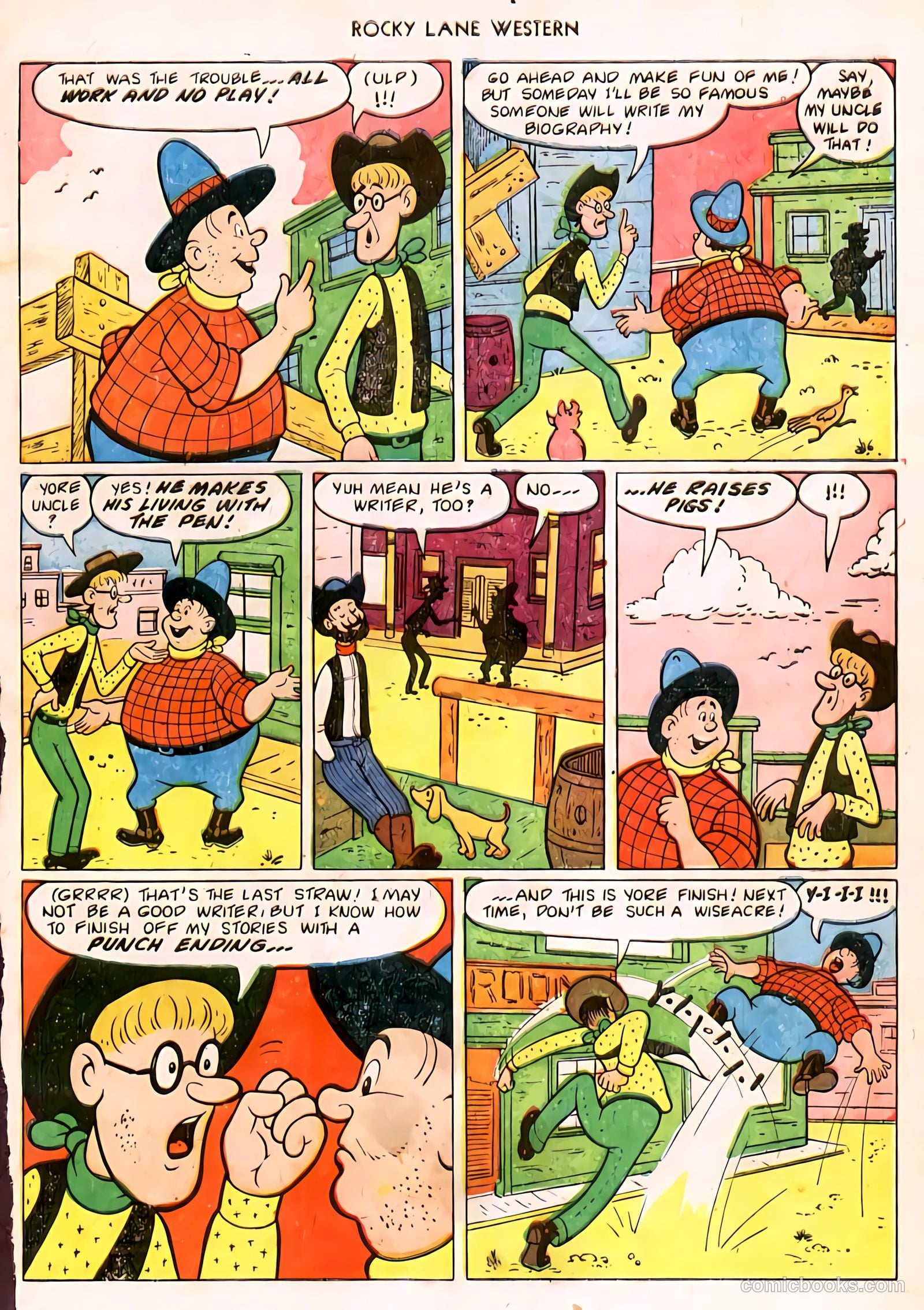 Rocky Lane Western #32 — page 32 of 33