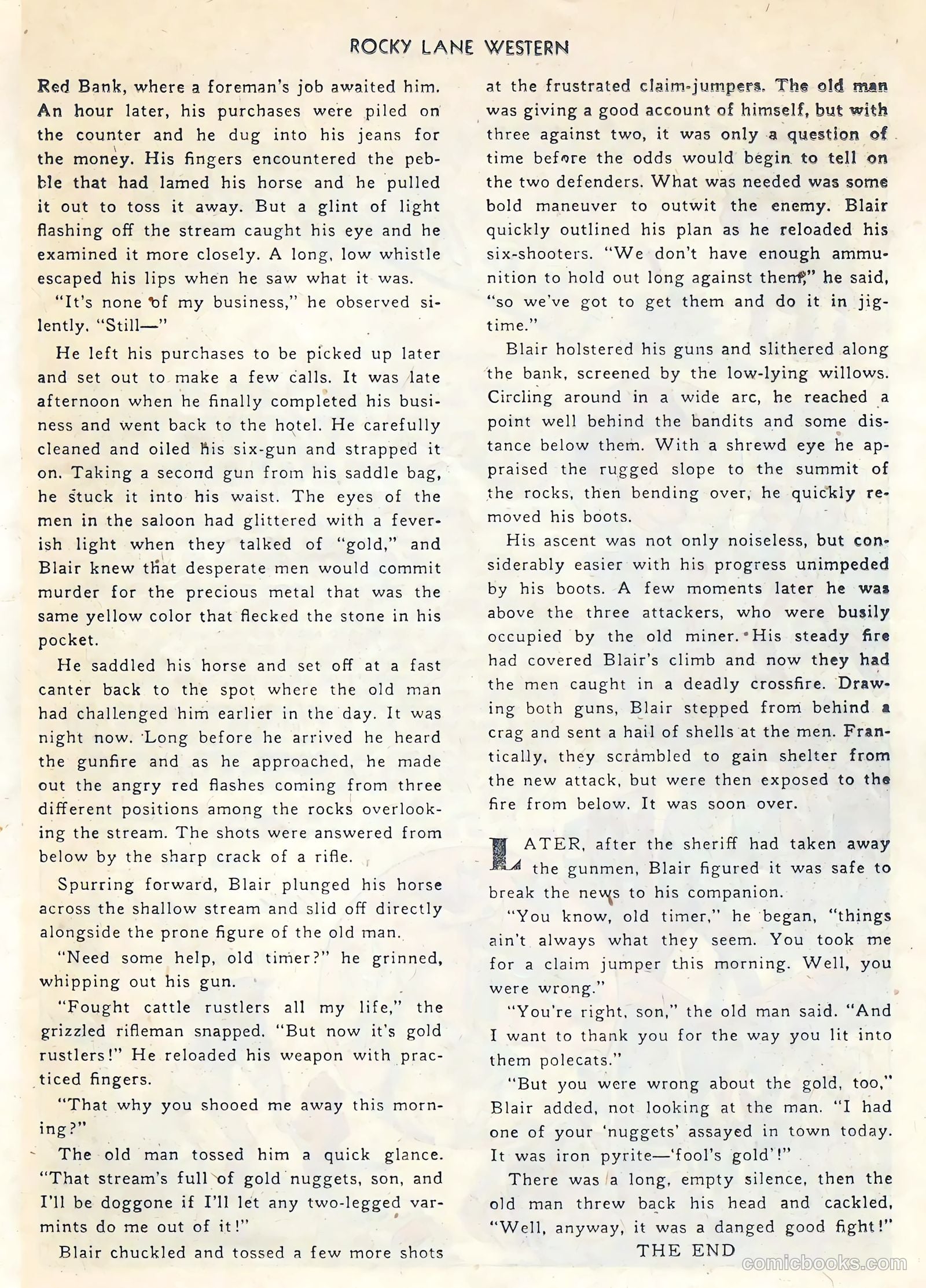 Rocky Lane Western #34 — page 22 of 33