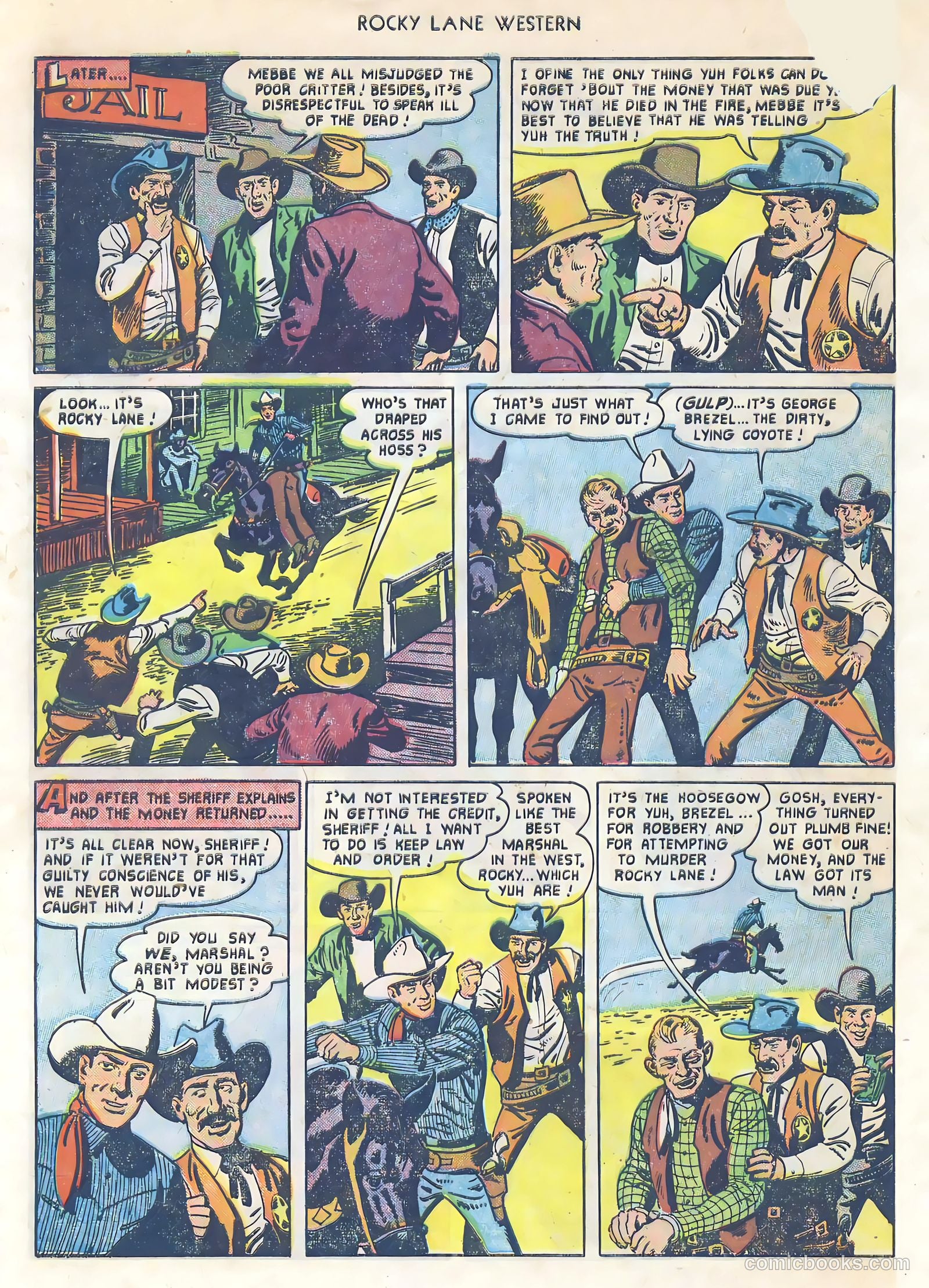 Rocky Lane Western #34 — page 31 of 33