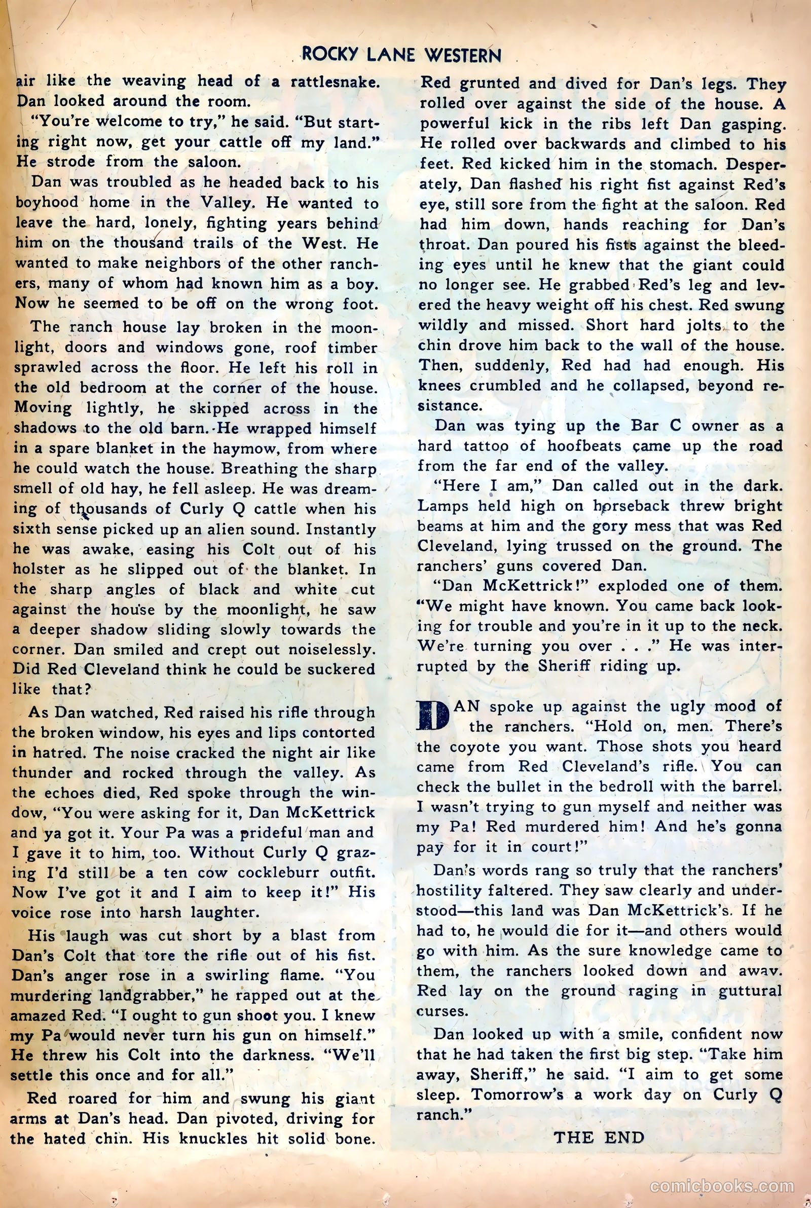 Rocky Lane Western #35 — page 23 of 36