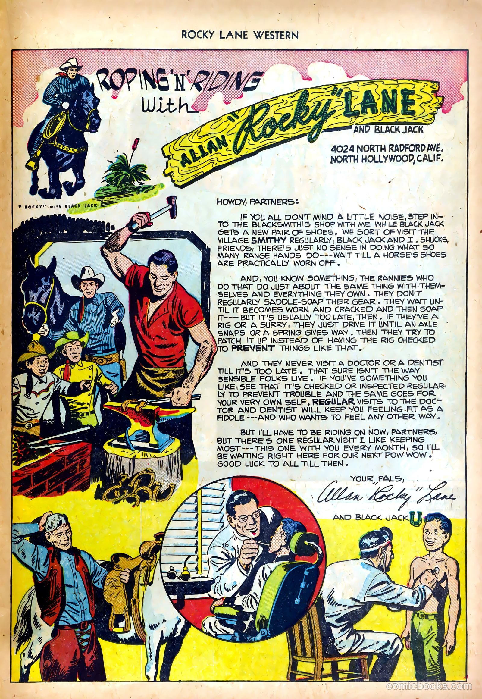 Rocky Lane Western #35 — page 25 of 36