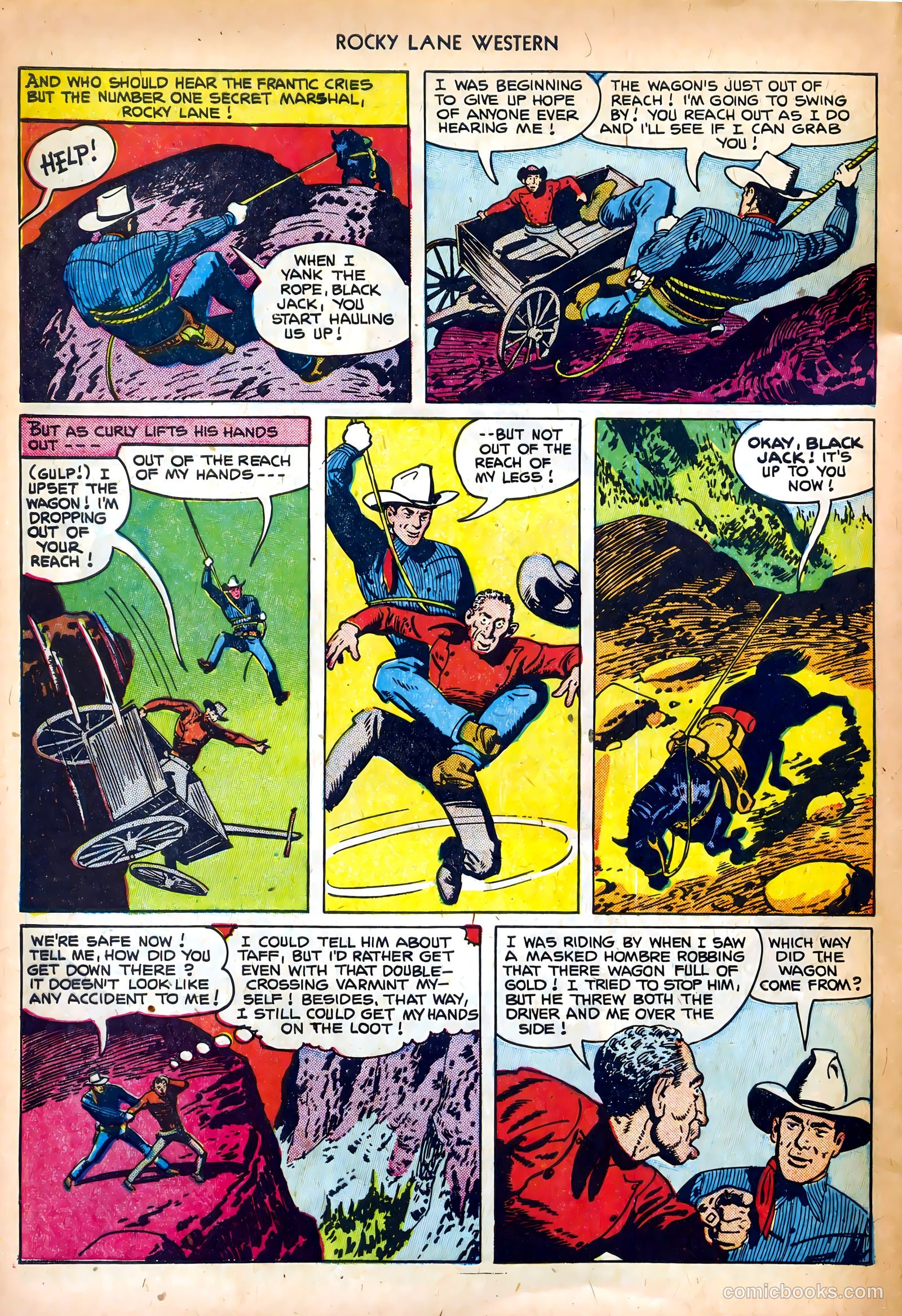 Rocky Lane Western #35 — page 28 of 36