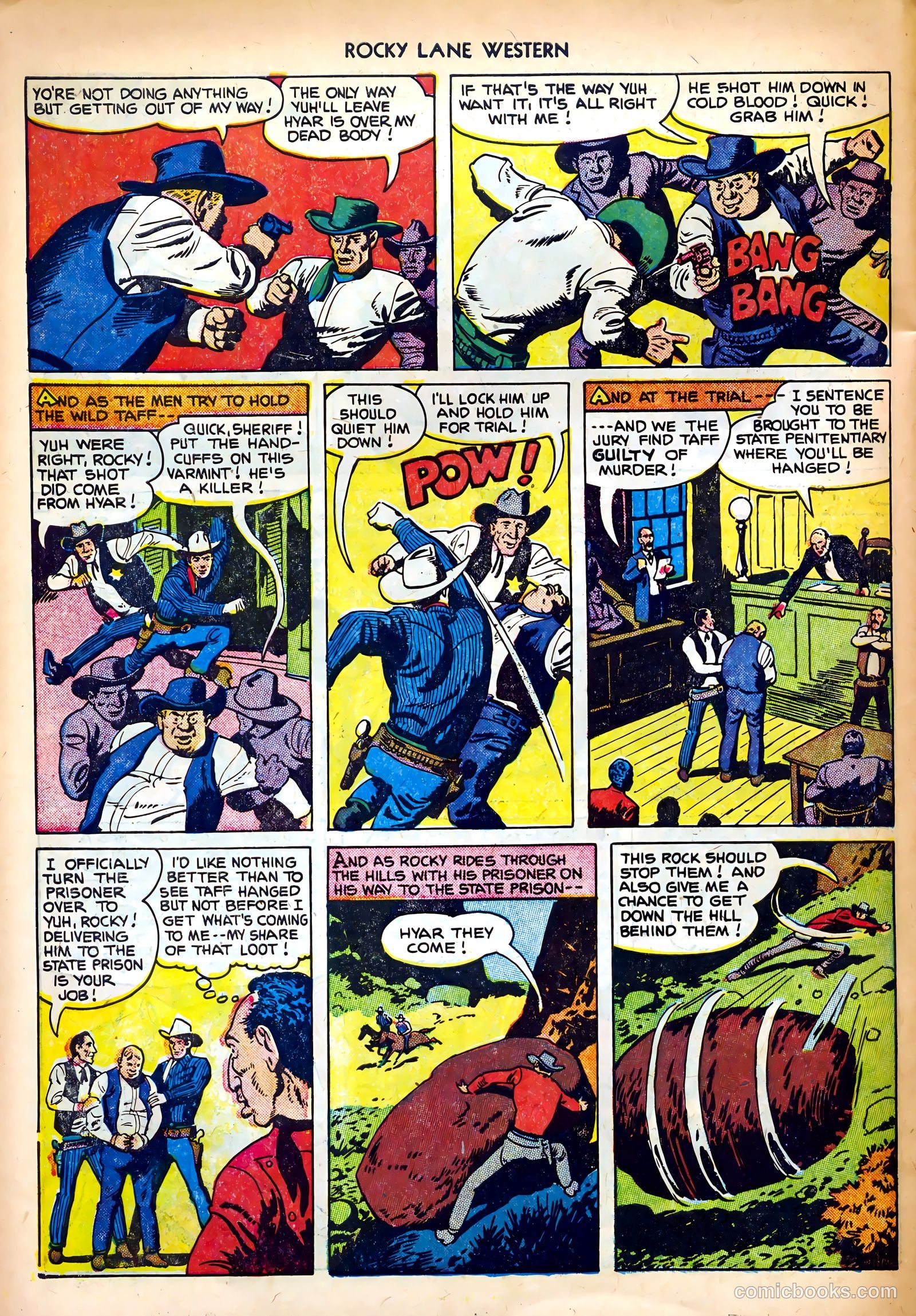 Rocky Lane Western #35 — page 30 of 36