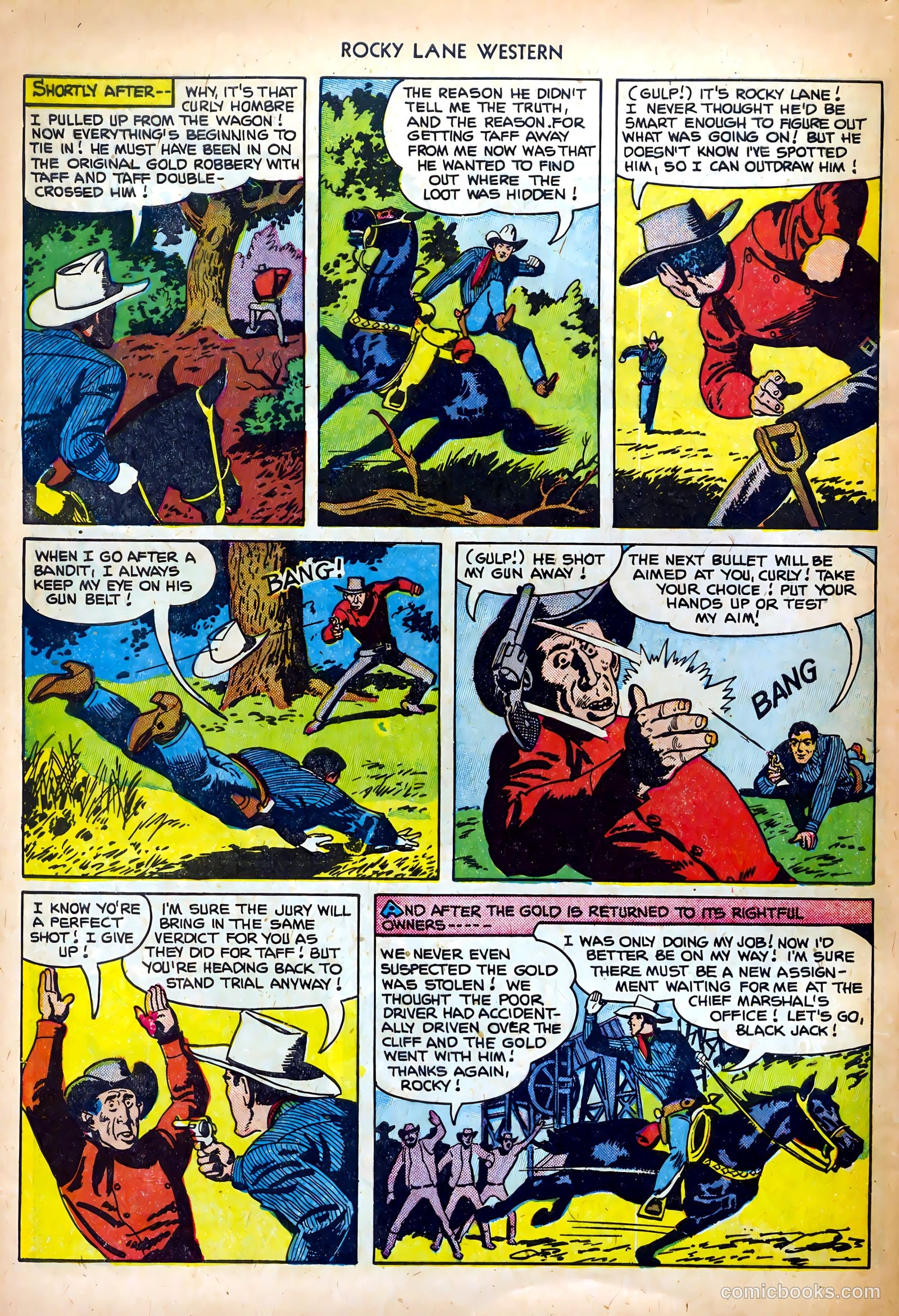Rocky Lane Western #35 — page 32 of 36