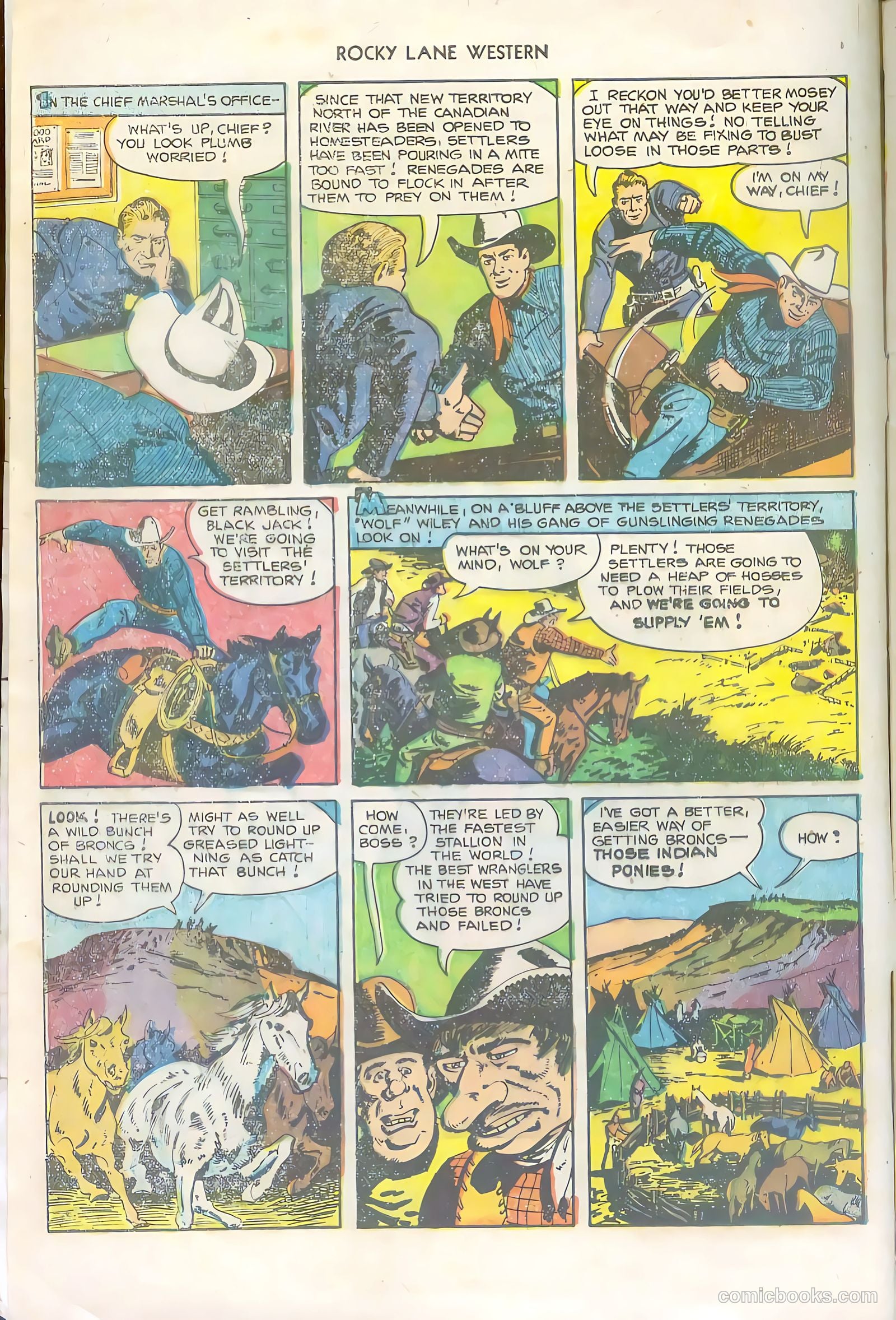 Rocky Lane Western #36 — page 4 of 36