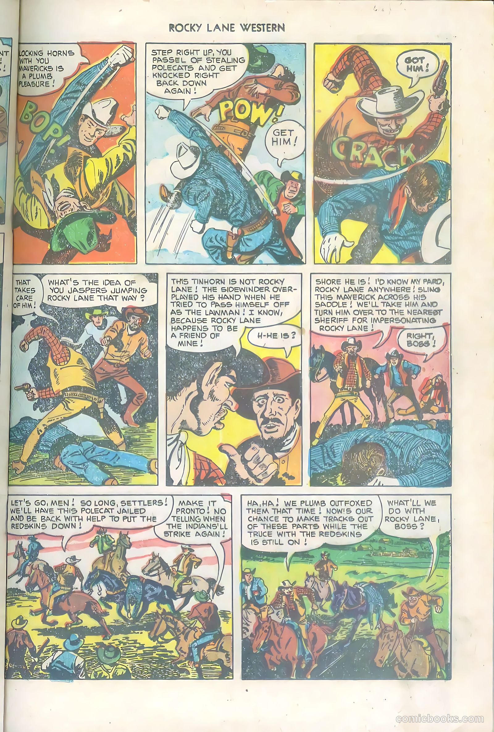 Rocky Lane Western #36 — page 21 of 36