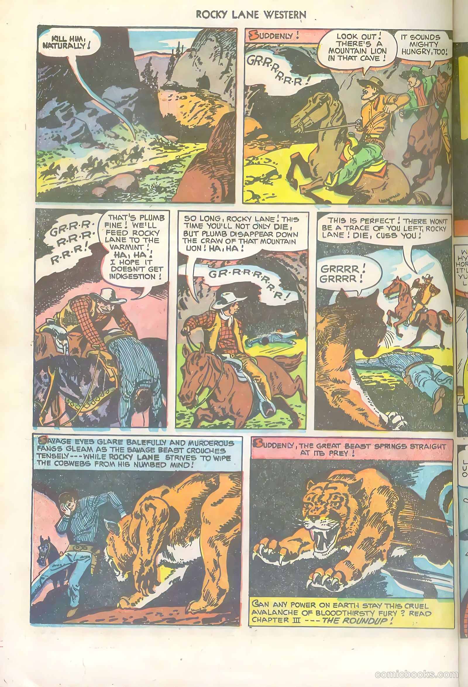 Rocky Lane Western #36 — page 22 of 36