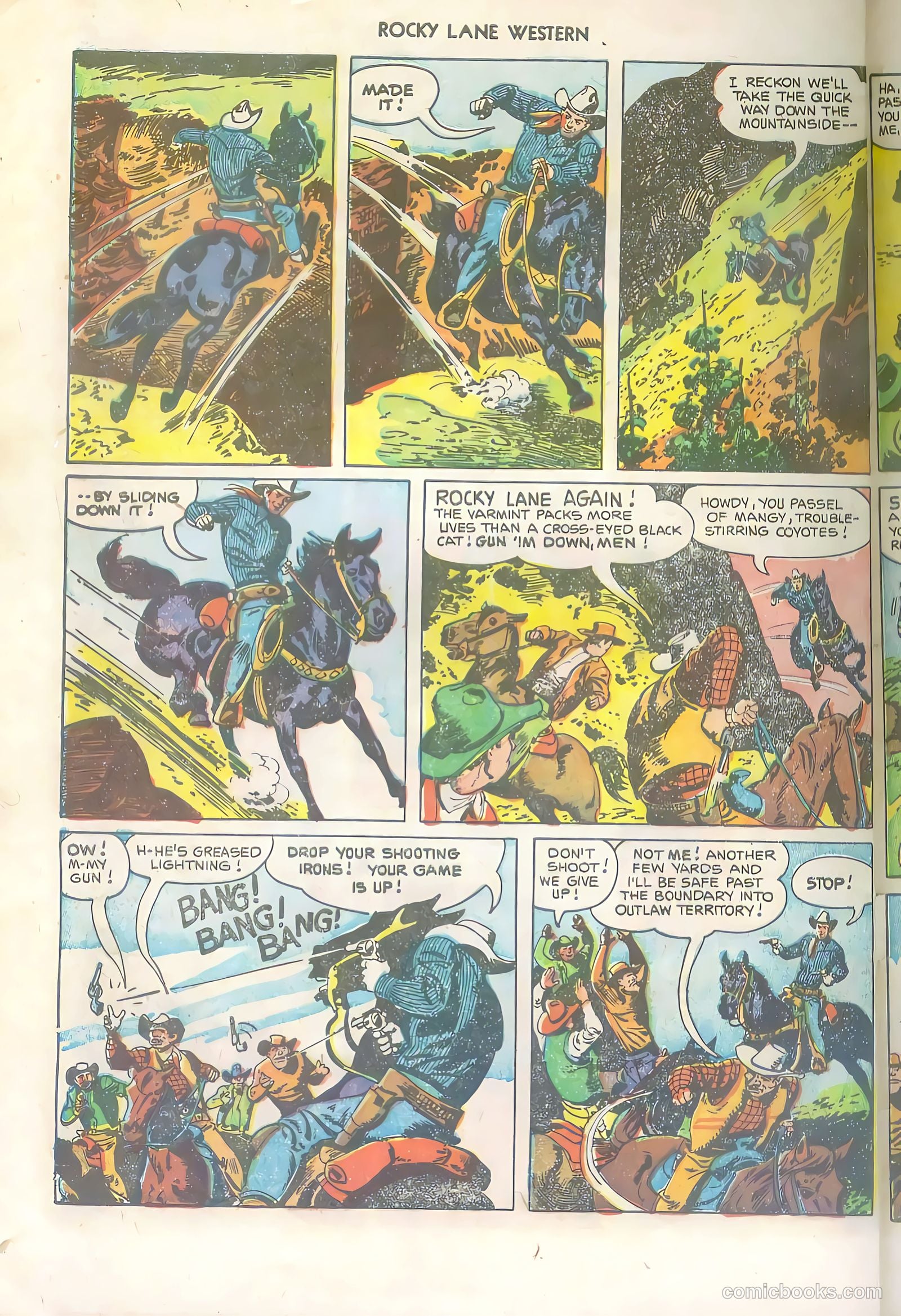 Rocky Lane Western #36 — page 32 of 36